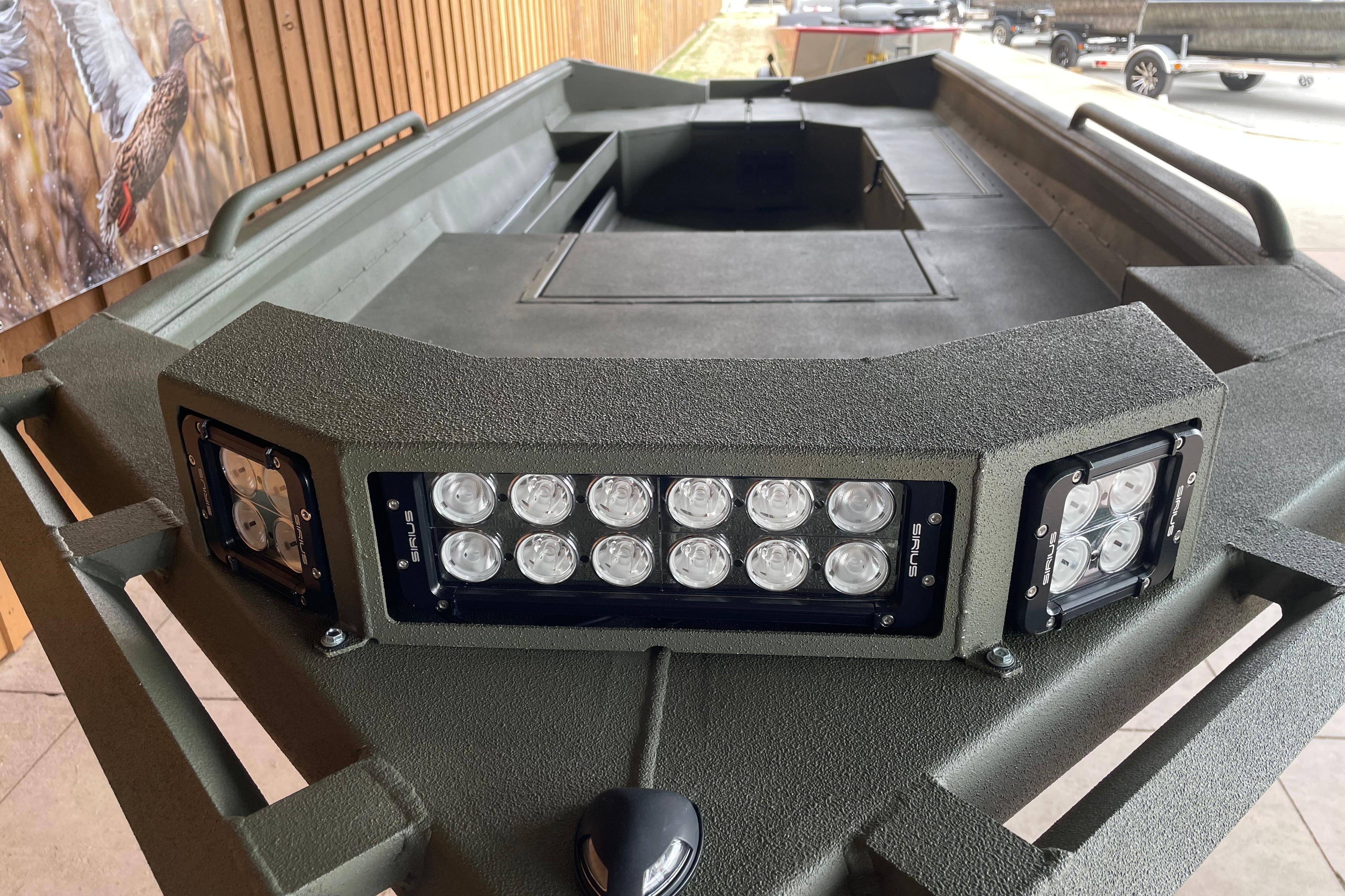 2026 Reaper Boats 753 Timber Reaper with LED lights, rugged design.