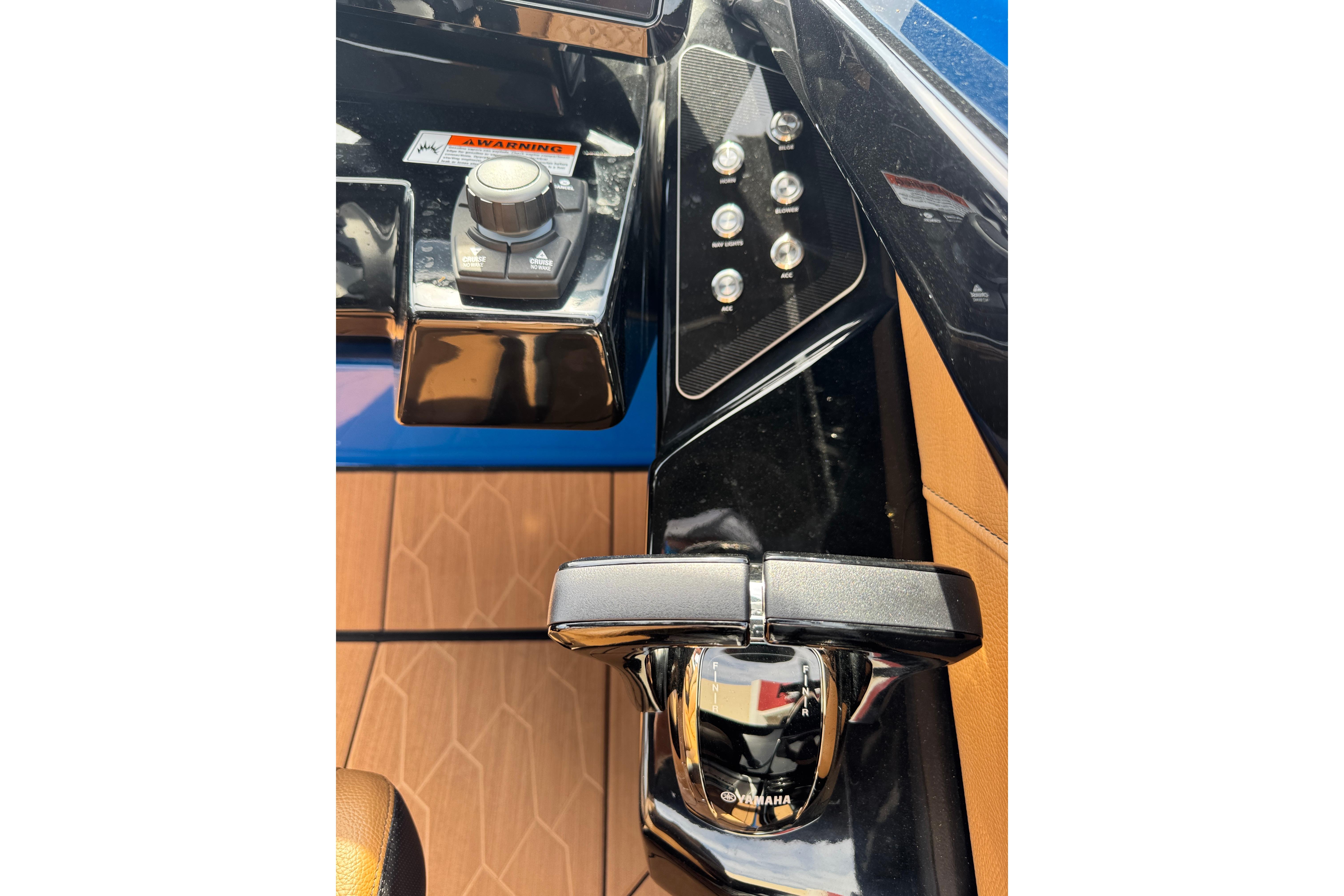 Control panel of 2026 Yamaha Boats 255XD with sleek design and advanced features.