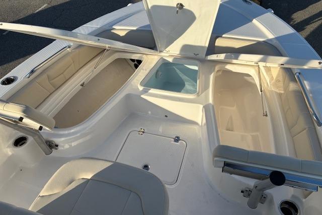 Interior view of the 2026 Robalo 226 Cayman boat.