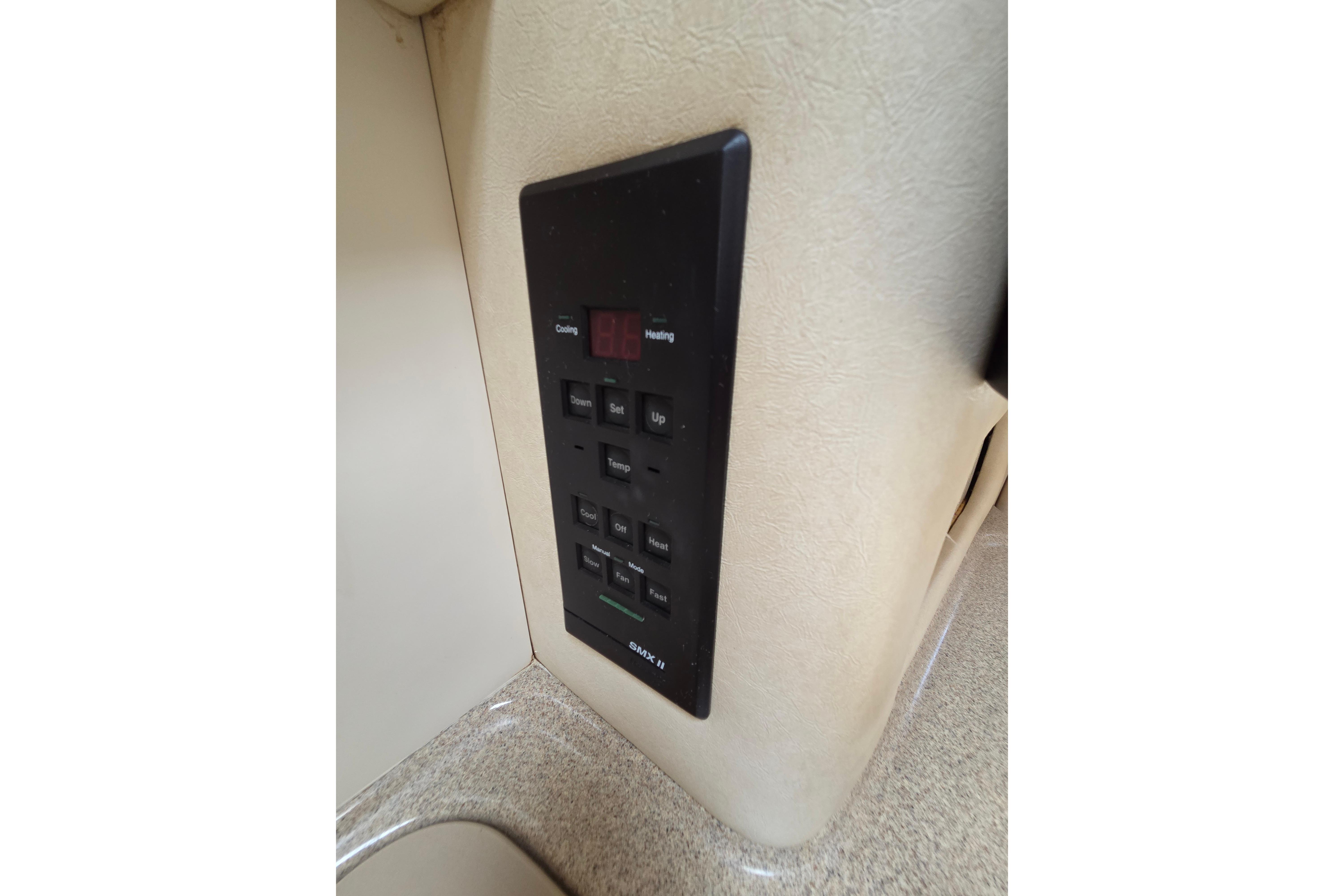 Control panel on 2000 Sea Ray 340 Sundancer boat interior.