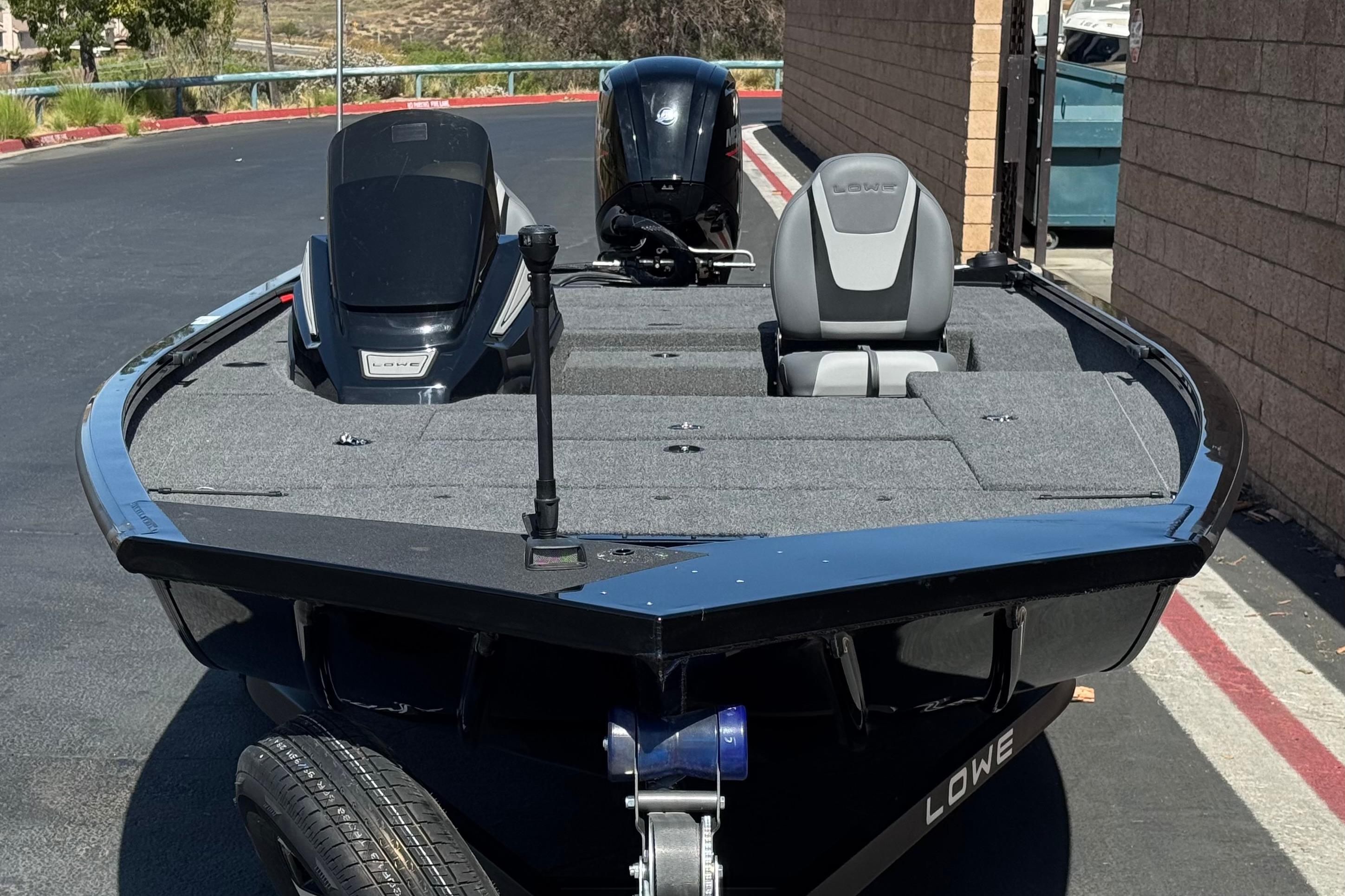 2024 Lowe Stinger 175 boat with sleek design and modern features.