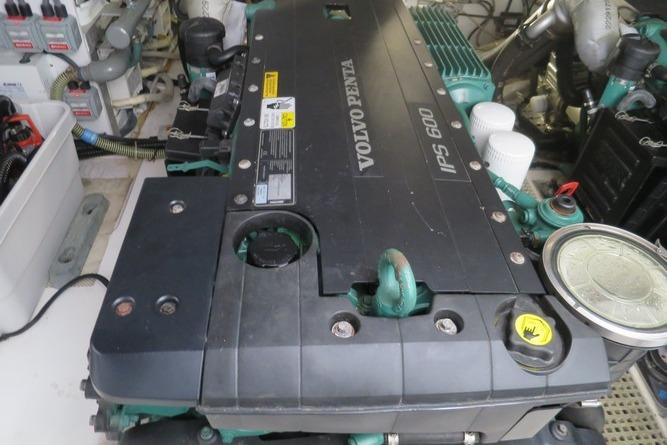Volvo Penta IPS 600 engine in 2016 Princess V48 yacht.