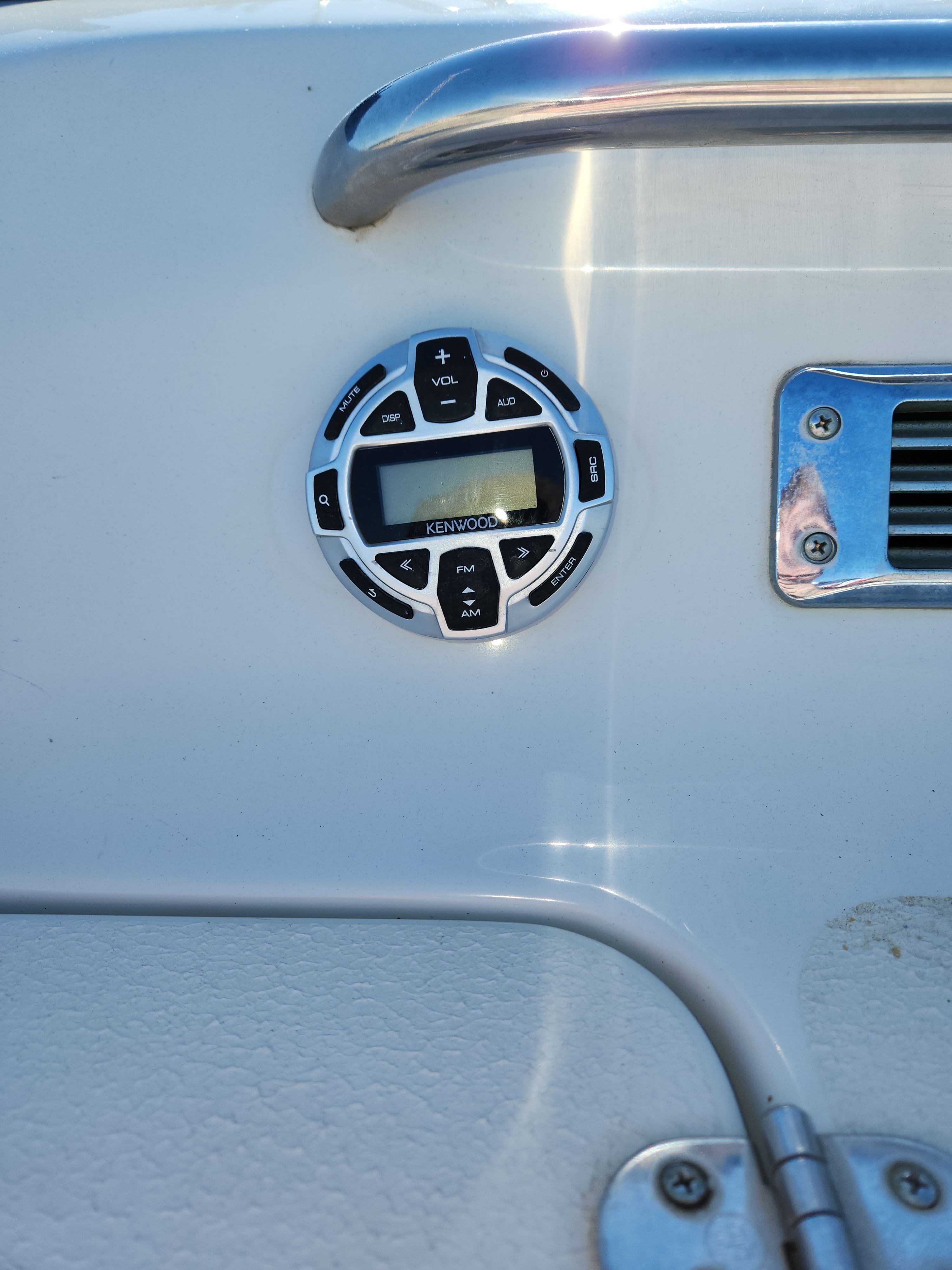 Kenwood control panel on 2003 Crownline 225 BR boat.