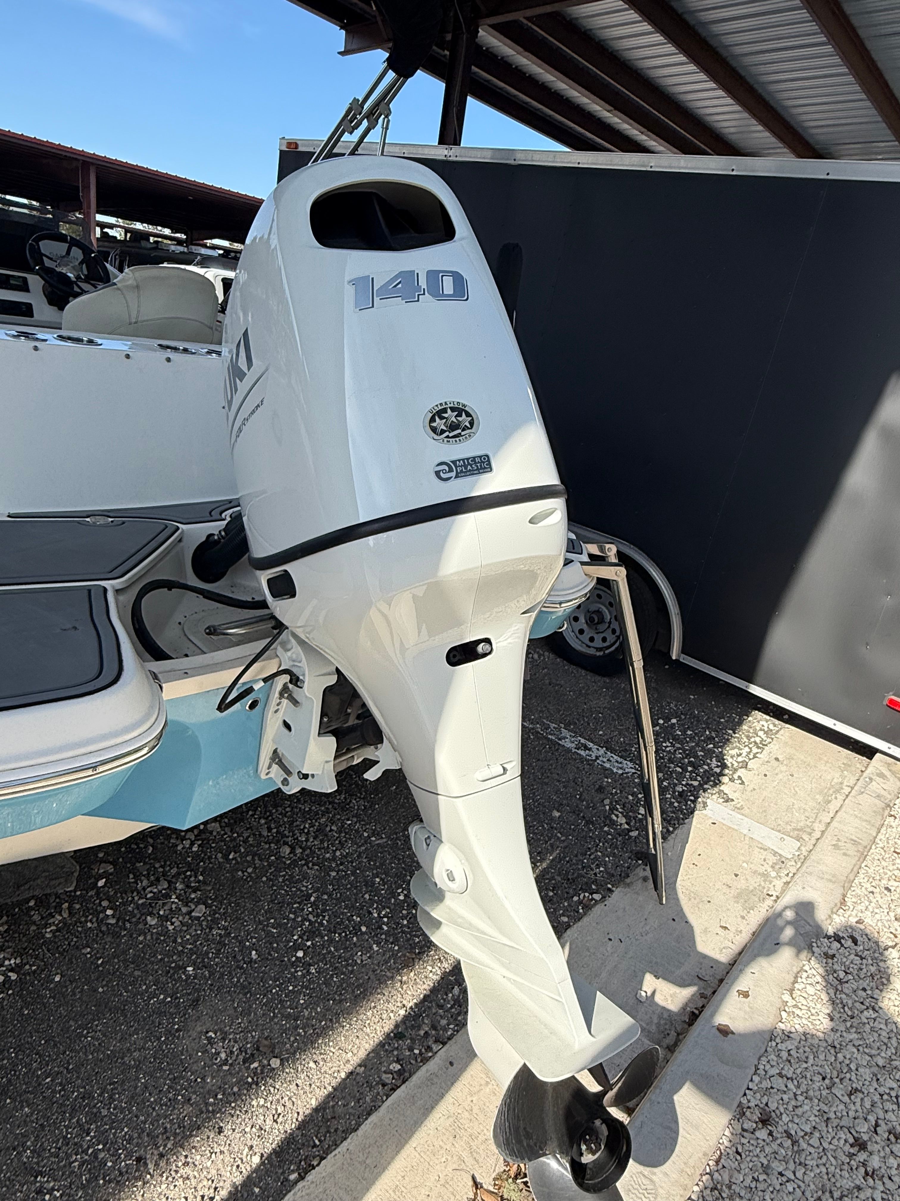 2023 Stingray 192 SC with Suzuki 140 outboard motor.