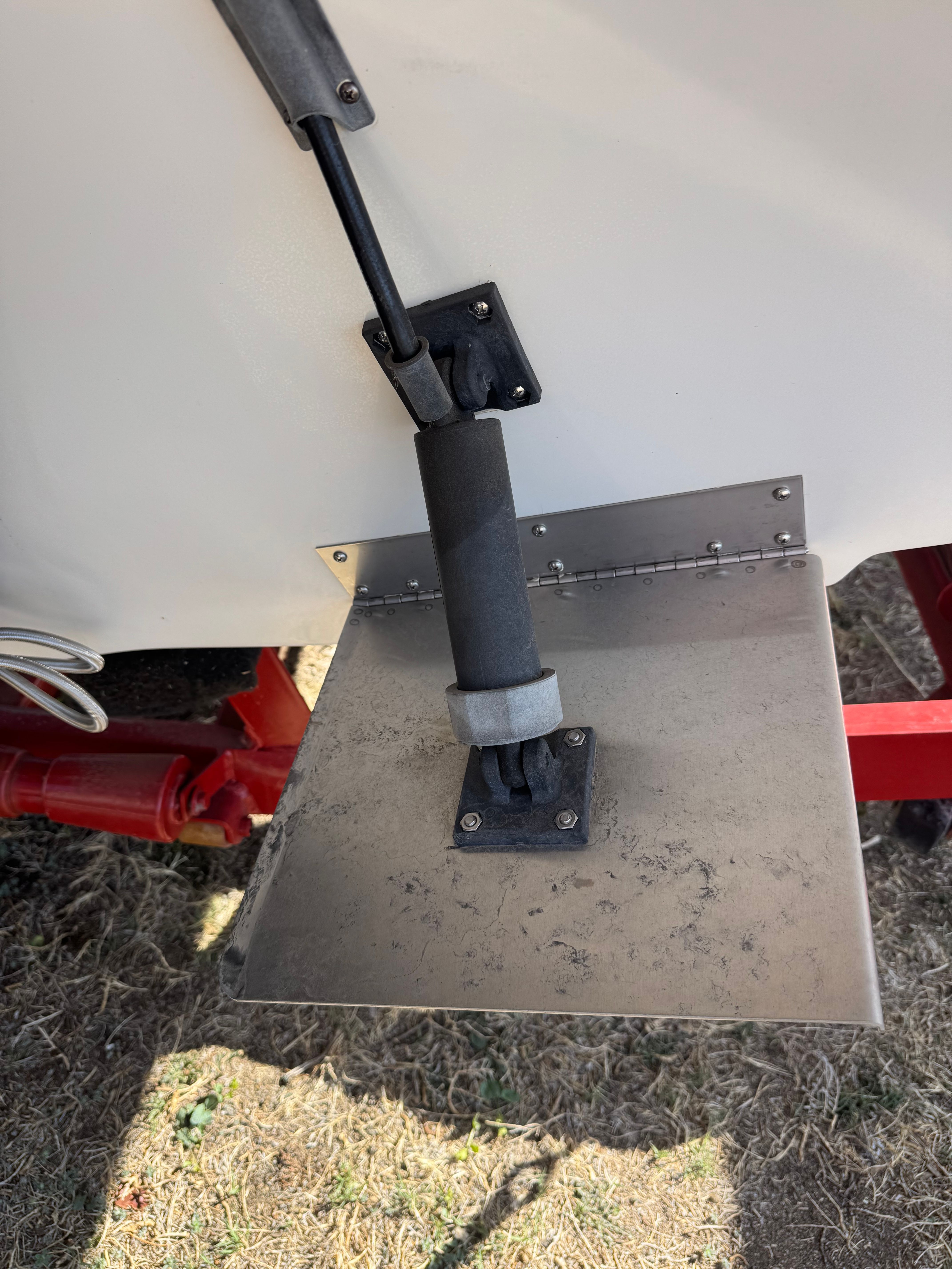Trim tab of a 1994 Crownline 266 BR boat.