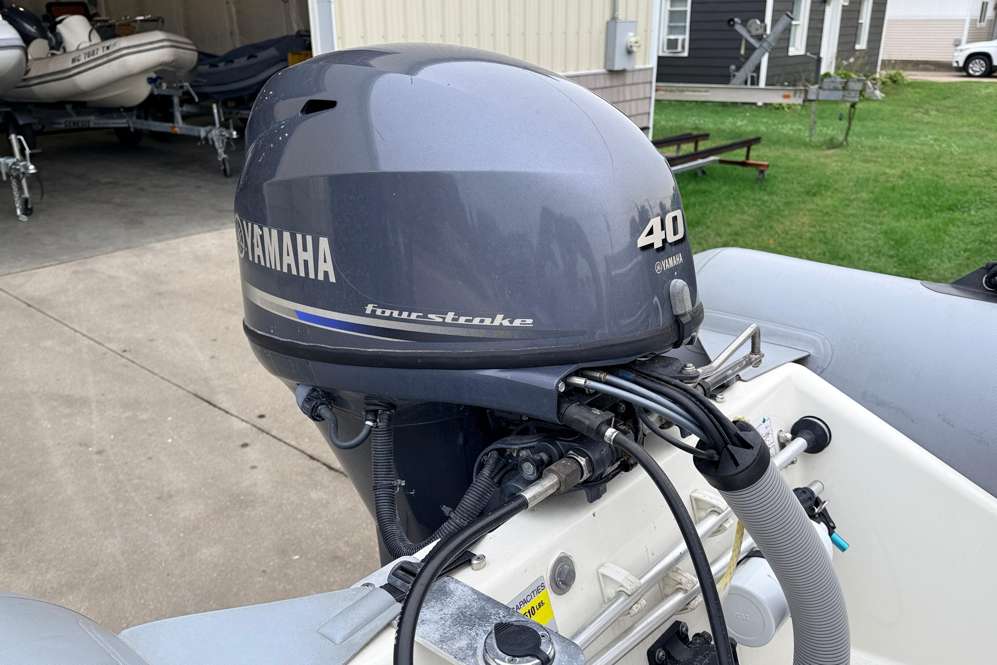 2014 Zodiac Pro Classic 420 with Yamaha 40HP four-stroke outboard motor.