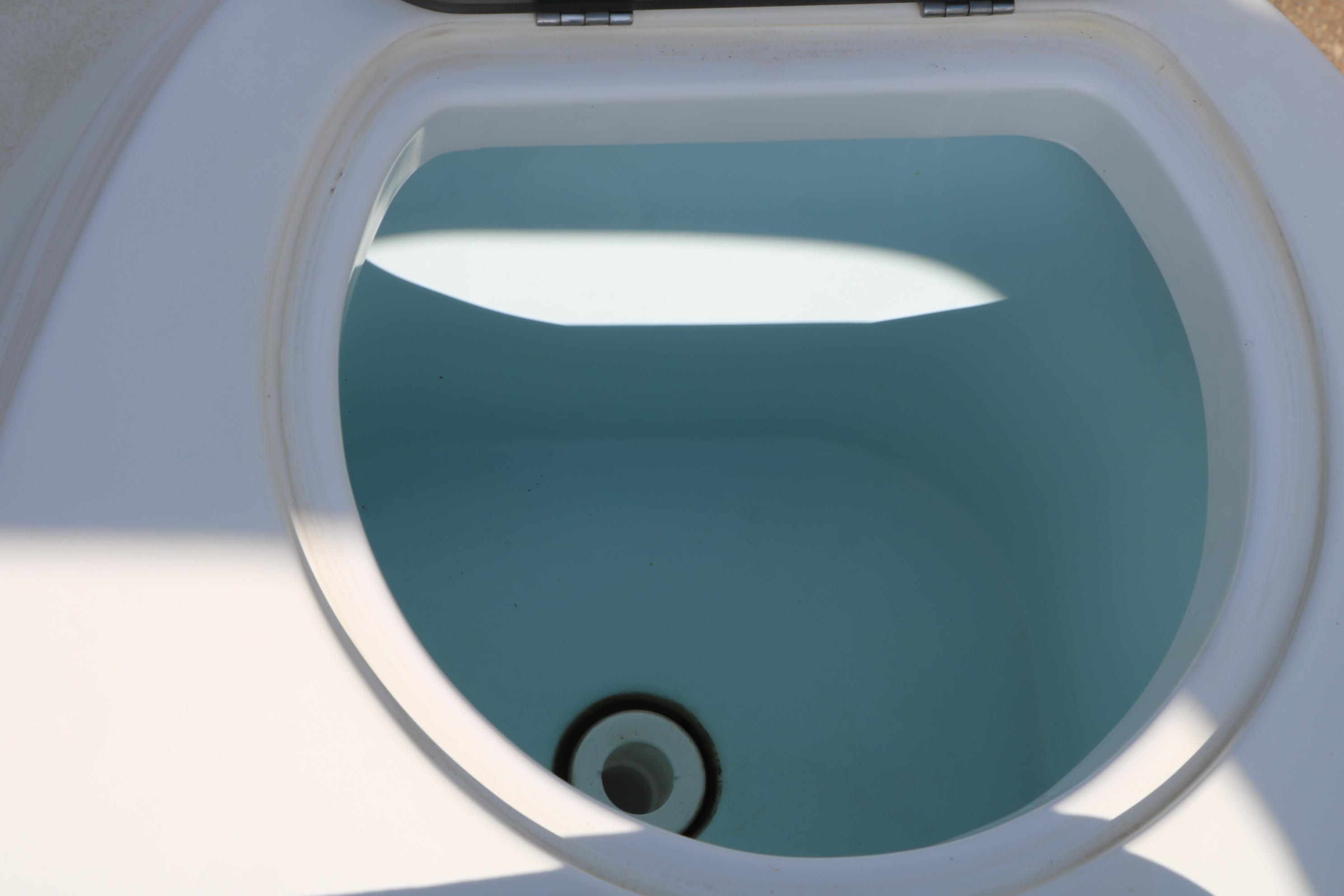 Livewell compartment on a 2017 Sea Fox 226 Traveler boat.