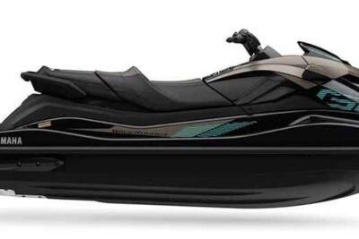 2025 Yamaha WaveRunner GP SVHO, sleek black design, side view.