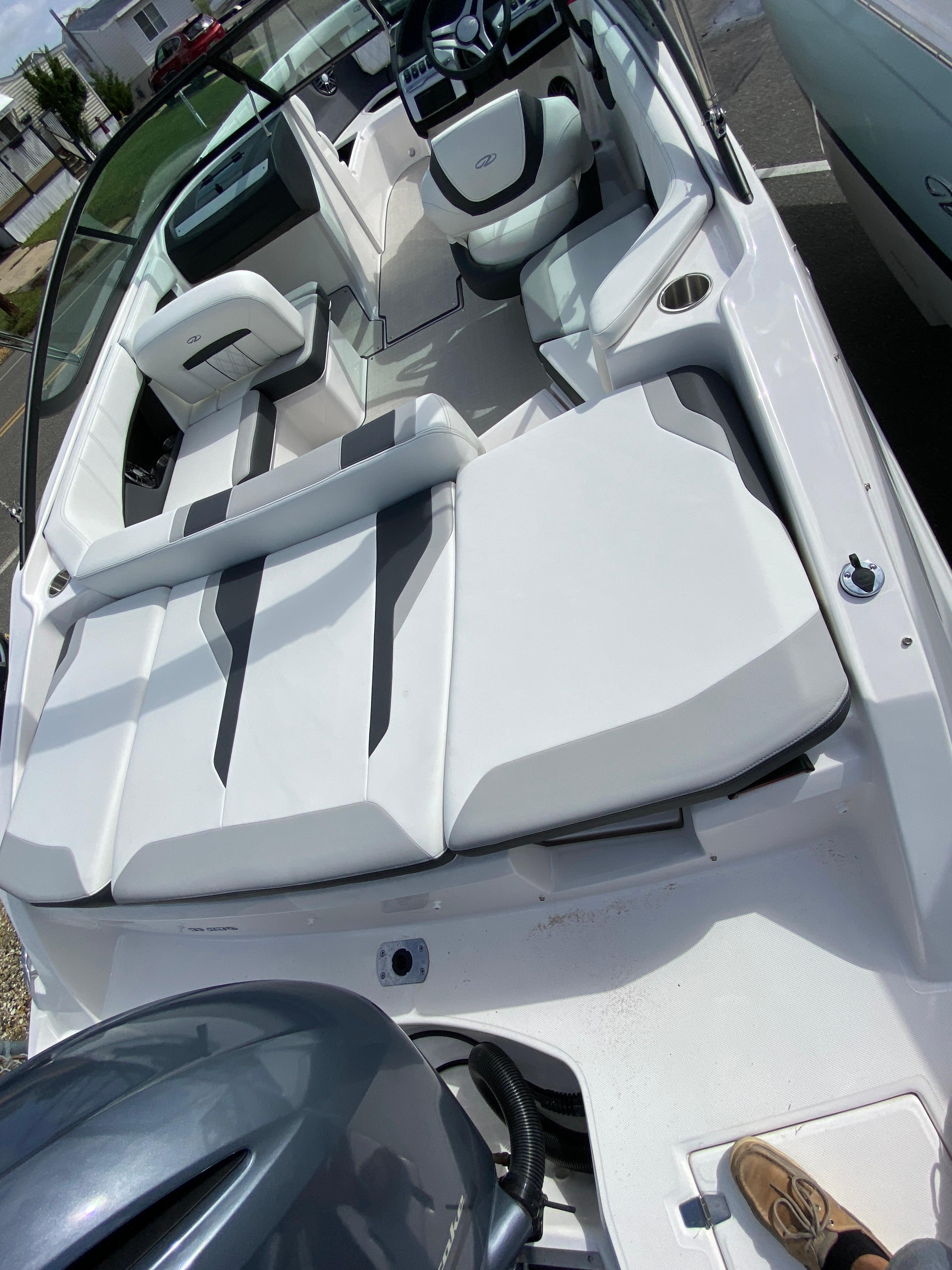 2026 Regal 21 OBX boat interior with sleek seating and modern design.