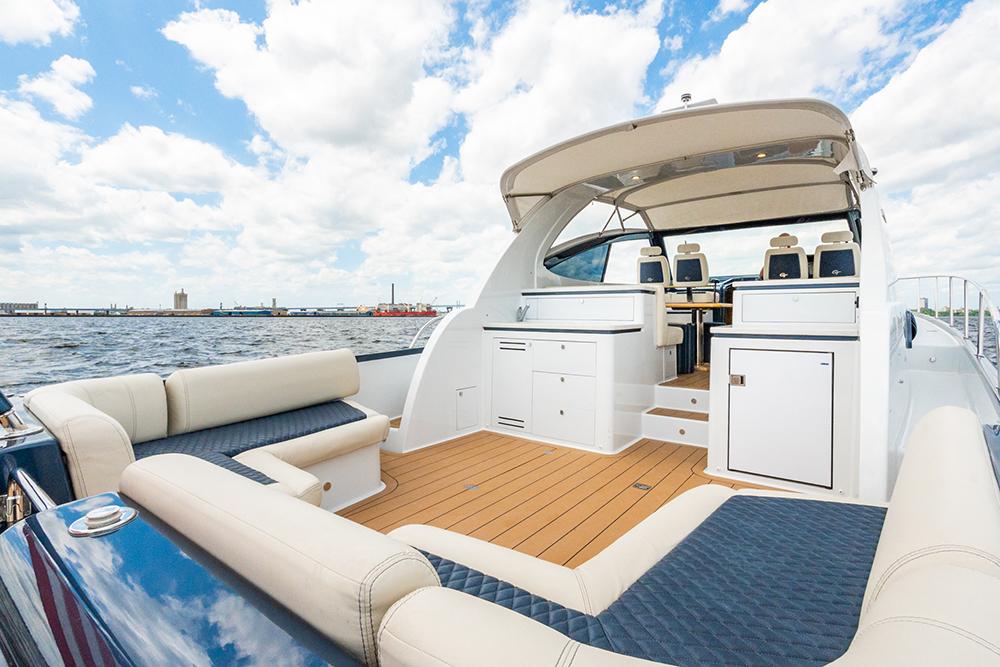 Cockpit view from aft stbd