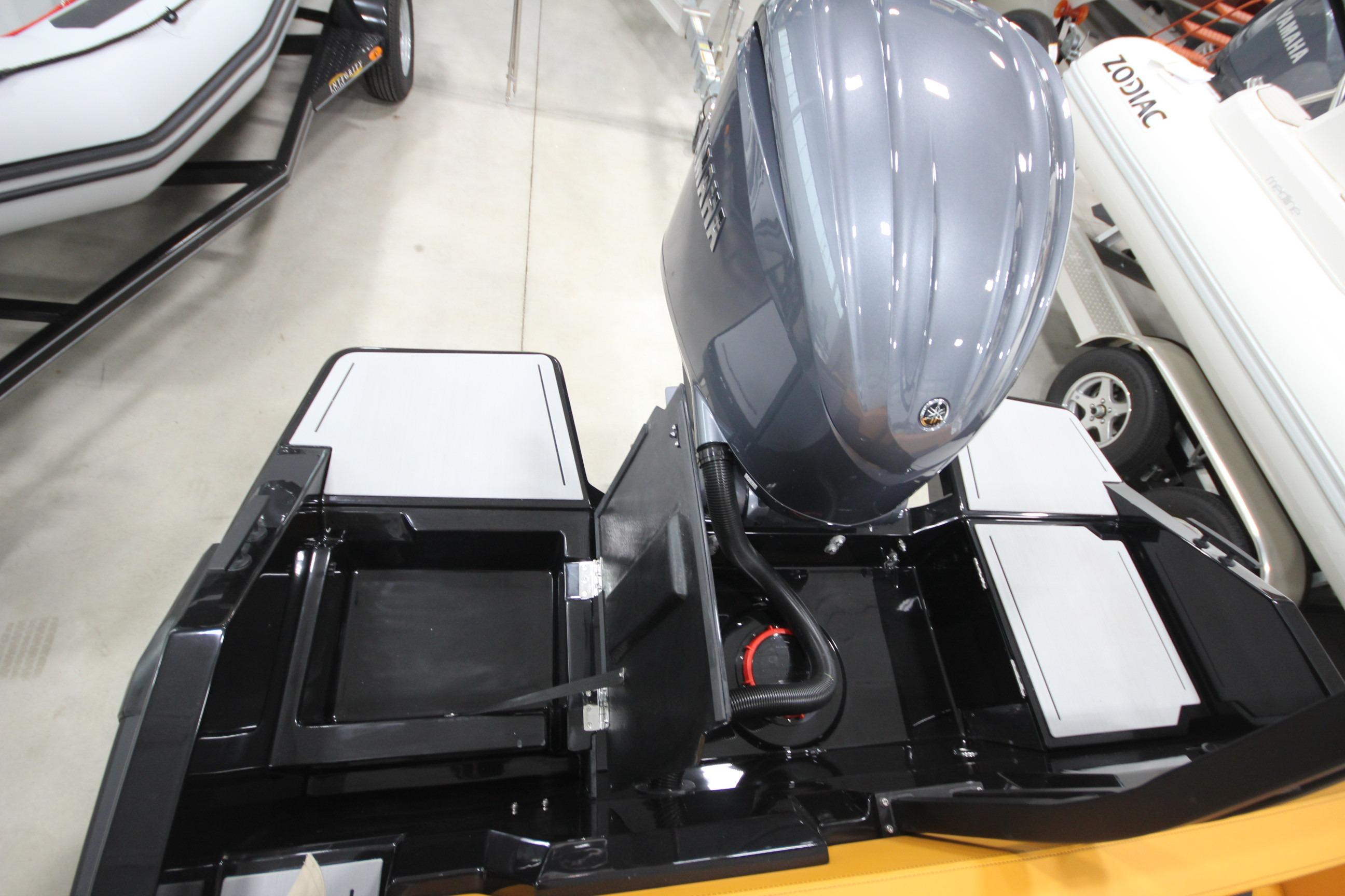 2026 Iron 767 boat engine and deck, featuring sleek design and modern technology.