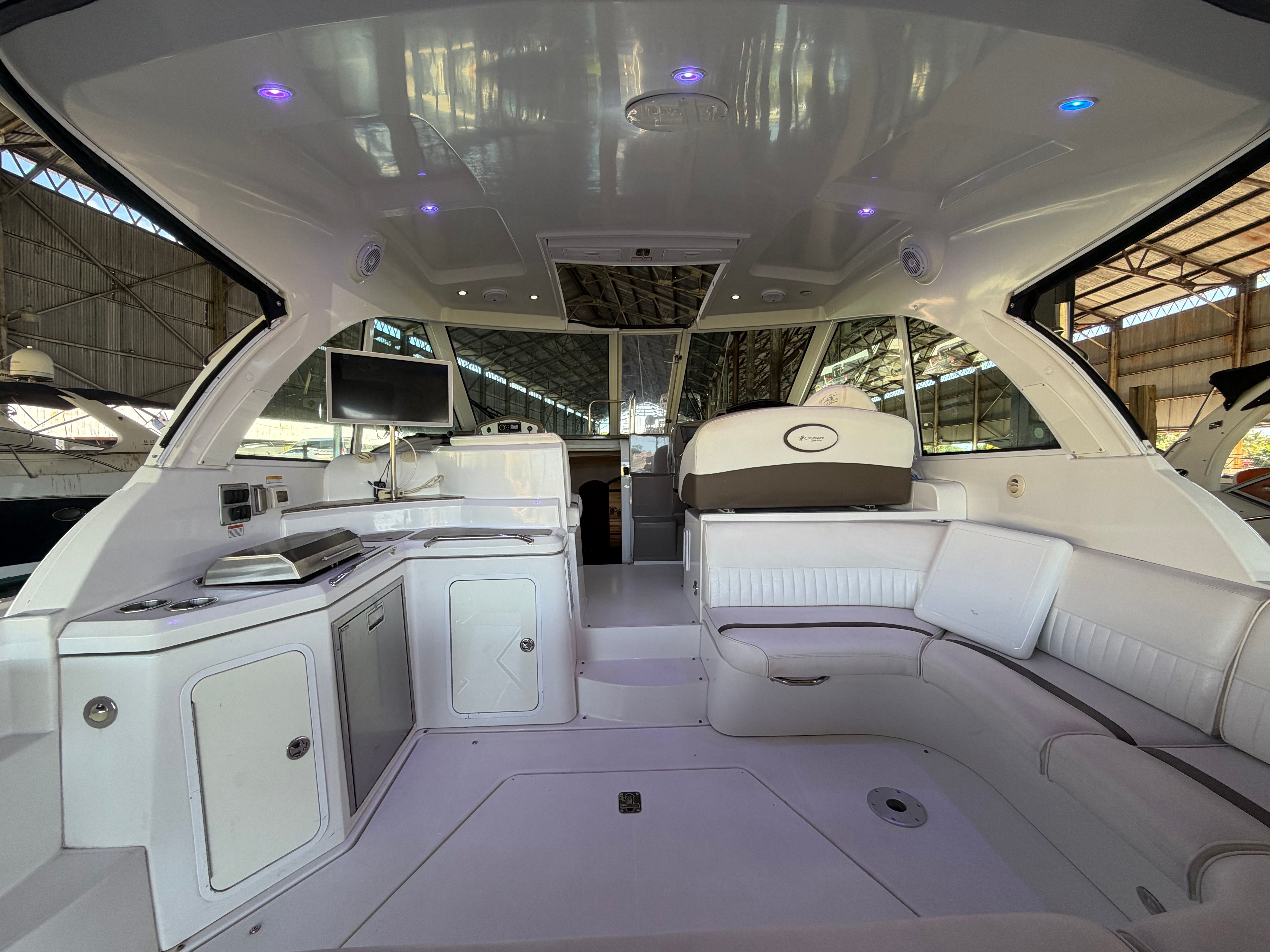 Interior of 2012 Cruisers Yachts 430 Sports Coupe with modern amenities.
