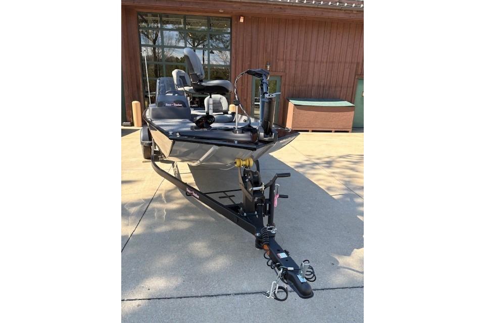 2026 Tracker Bass Tracker Classic XL boat on trailer, parked outdoors.