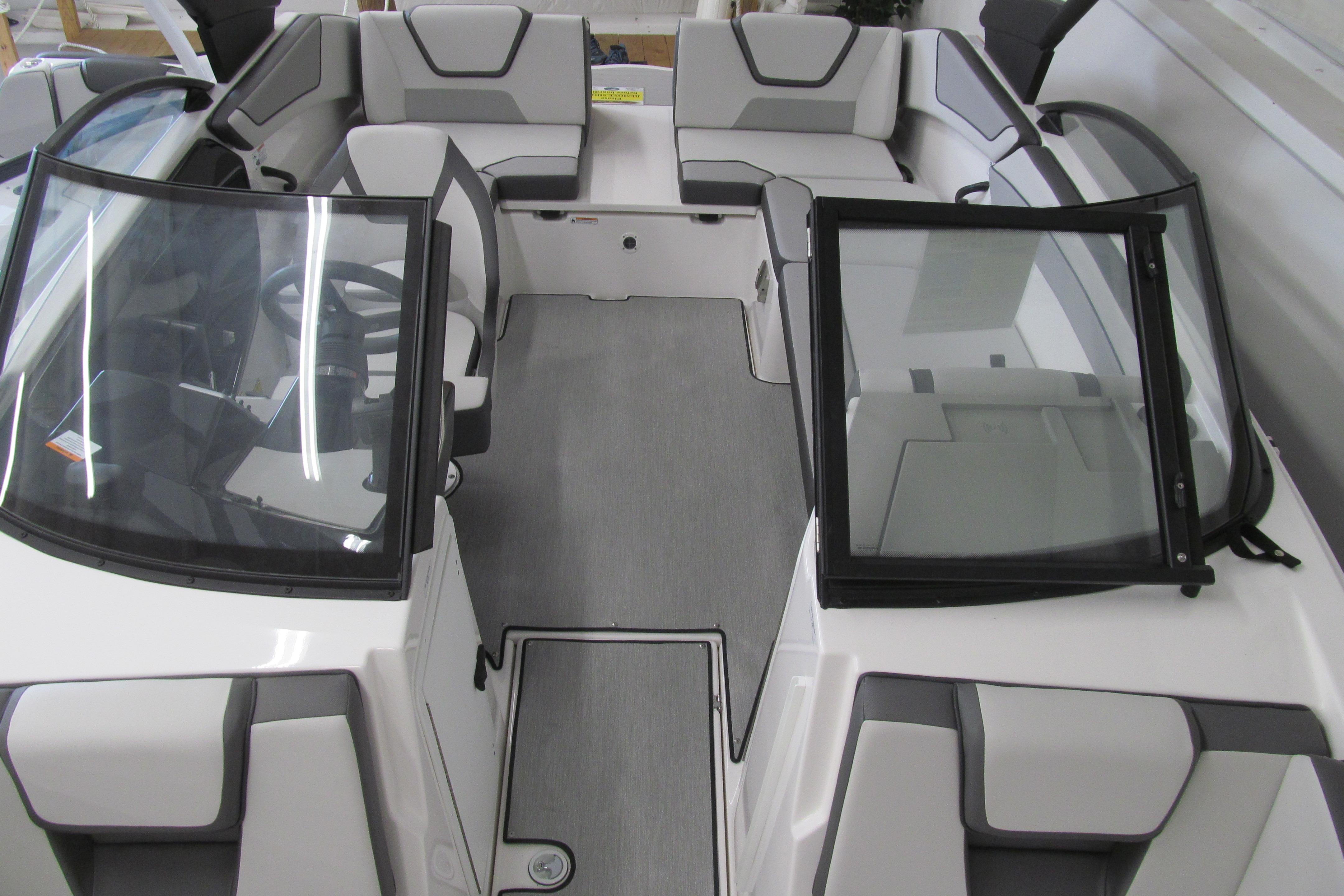 2026 Yamaha Boats AR220 interior with sleek seating and modern design.