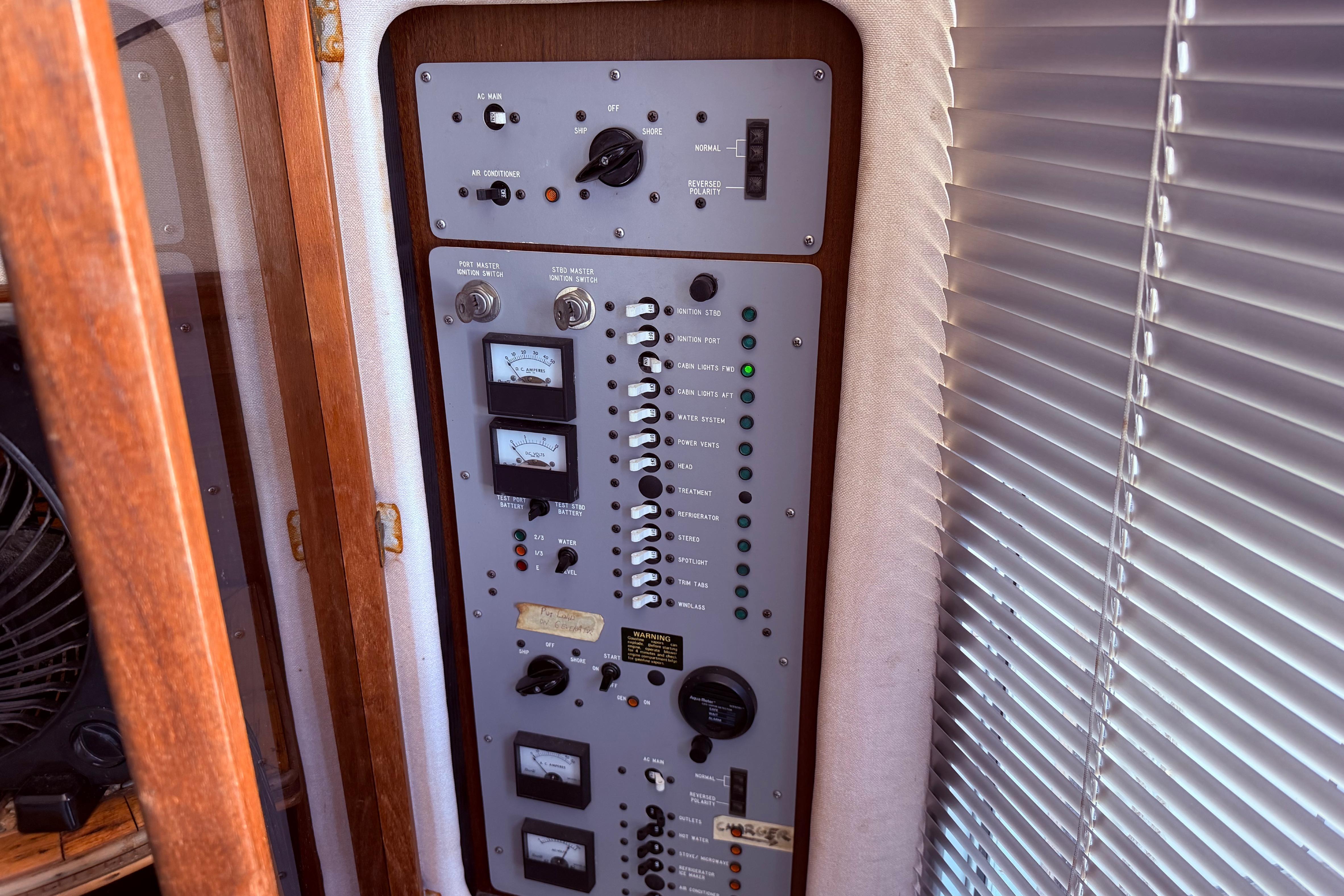 electrical panel open