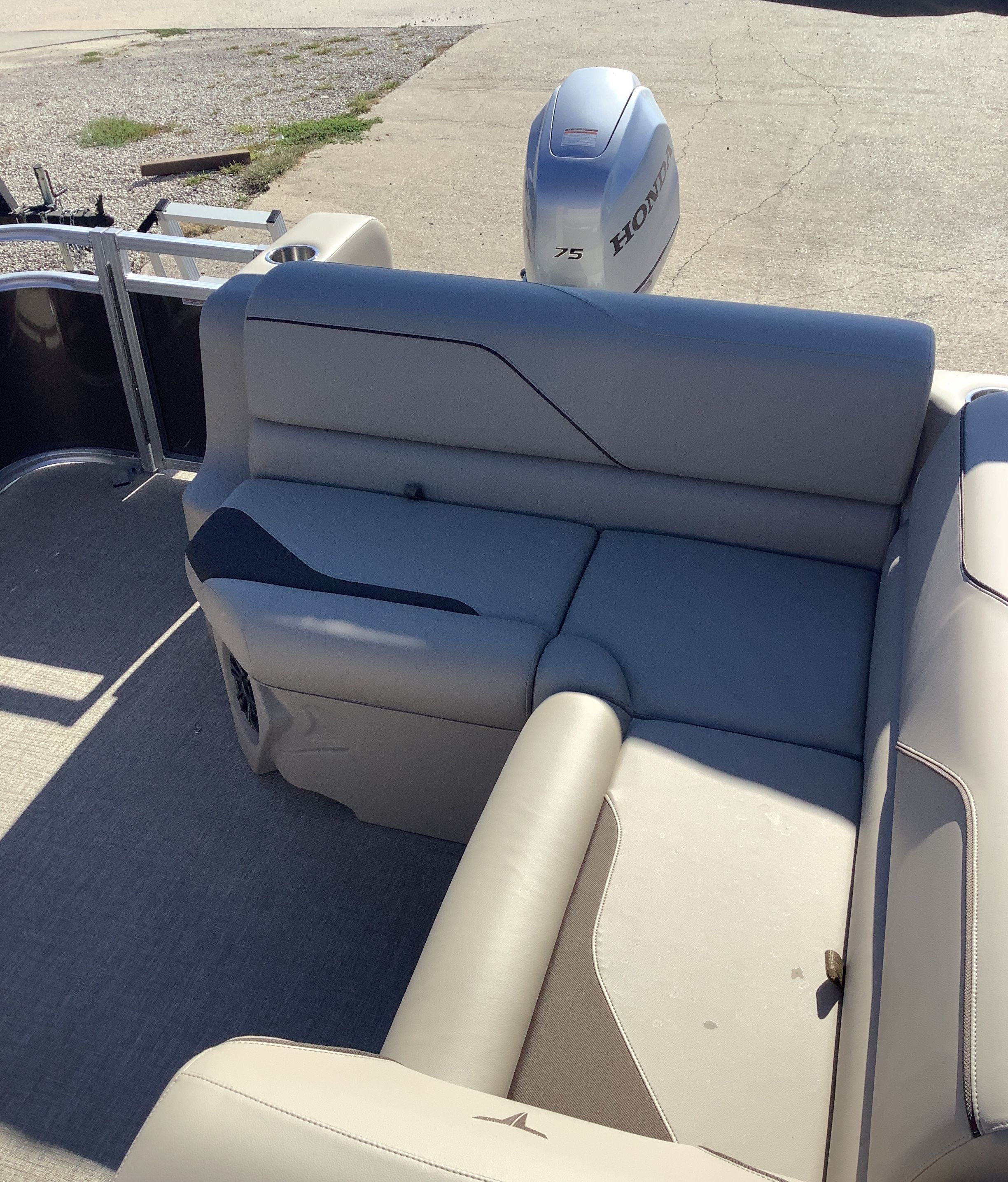2026 Tahoe 1980 Sport Cruise rear bench with Honda engine.