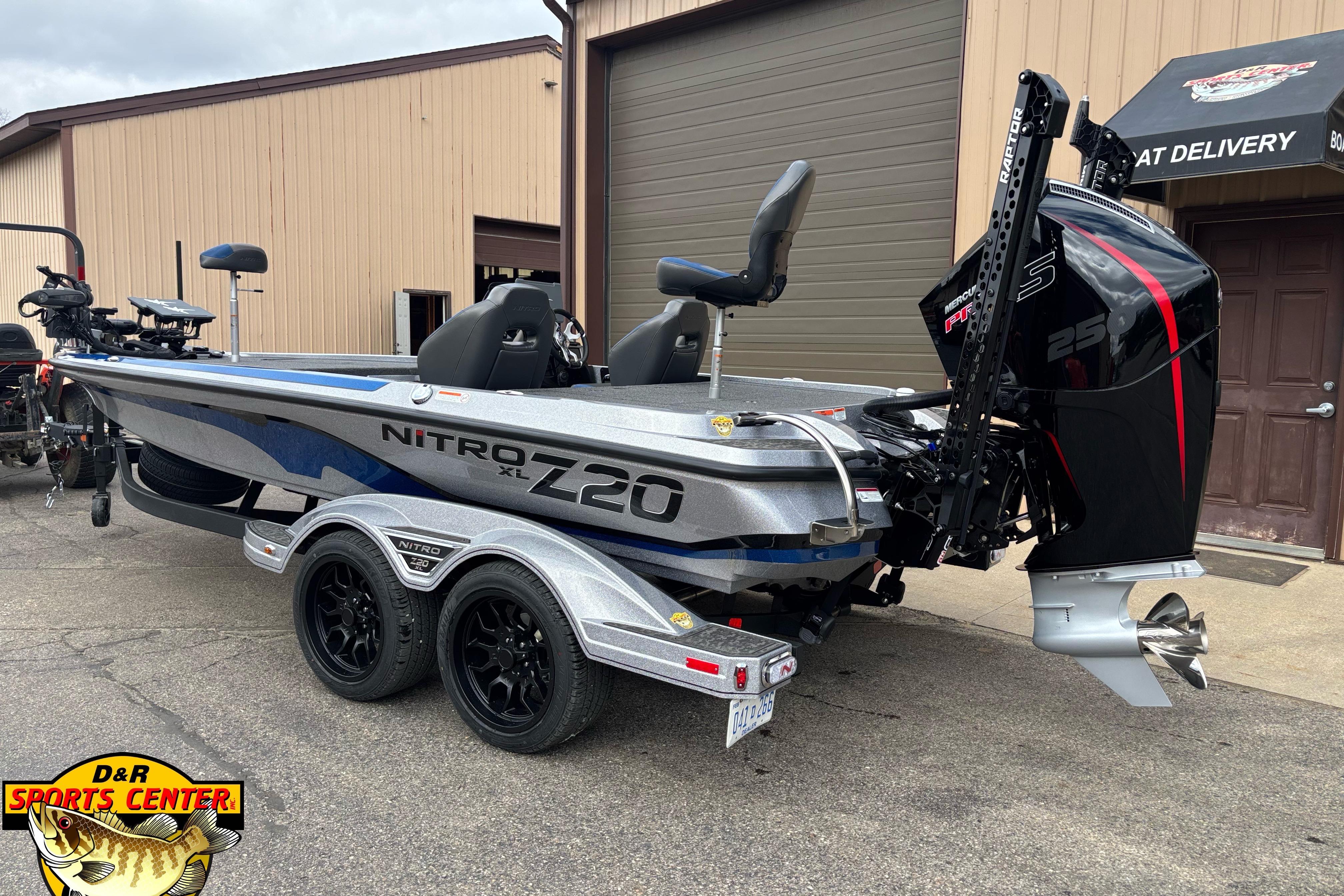 2026 Nitro Z20 XL boat with powerful engine at D&R Sports Center.