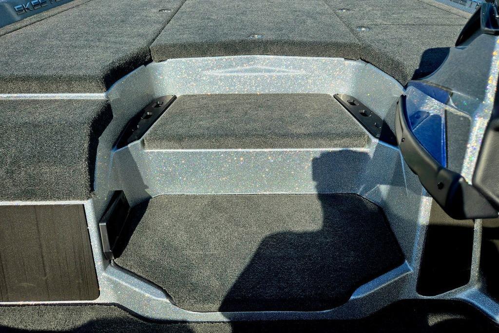 2026 Skeeter ZXE20 boat interior with textured flooring and sleek design.