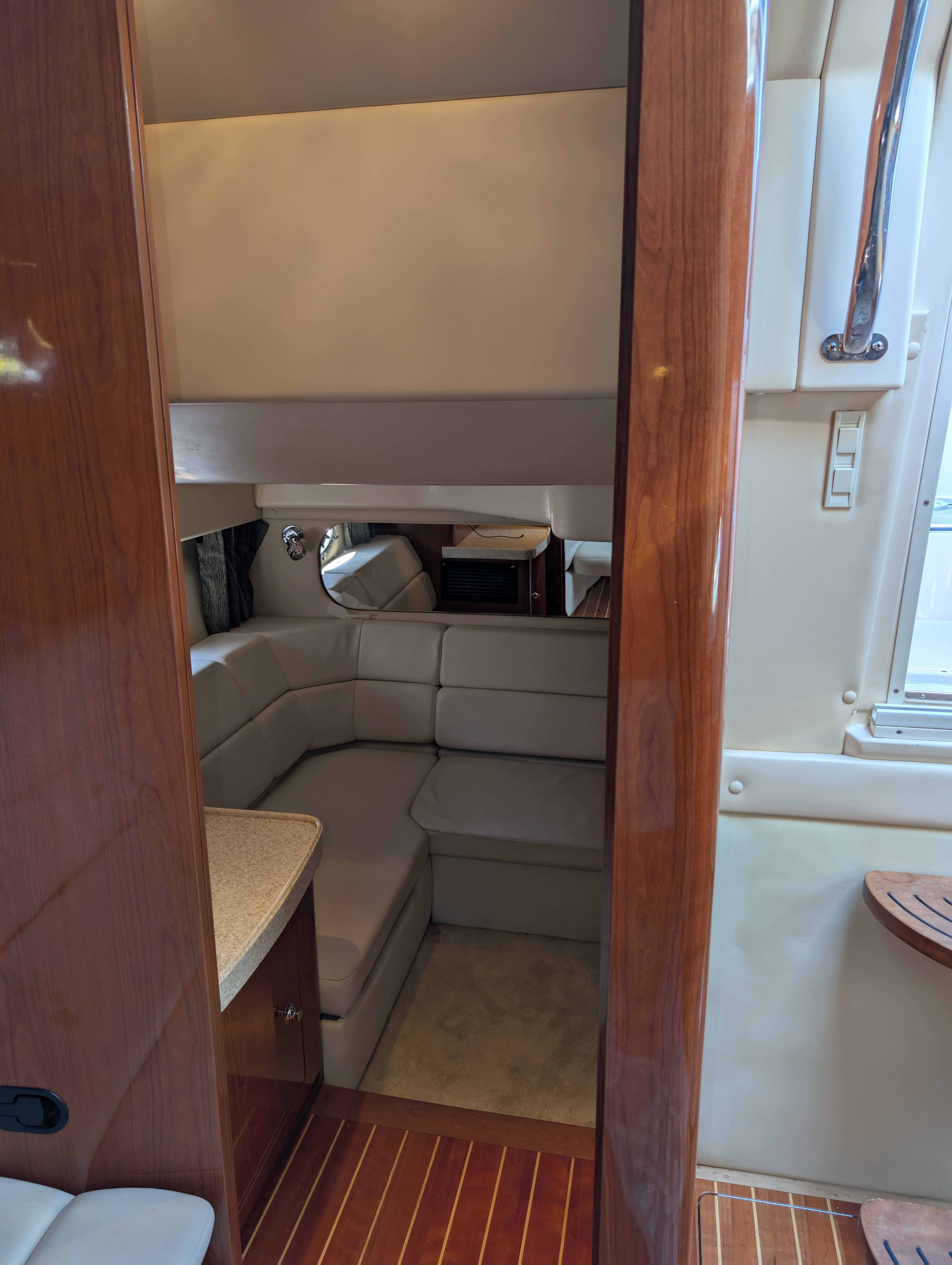 Interior of a 2005 Regal Commodore 3560 yacht.