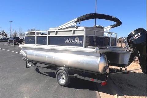 2026 Sun Tracker Bass Buggy 16 XL Select on trailer.