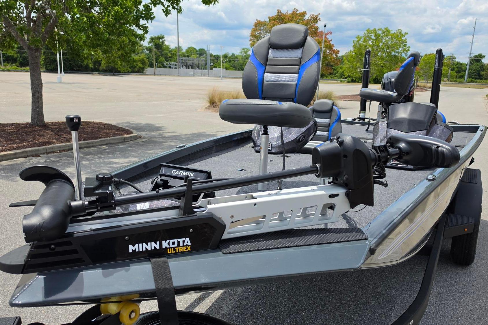 2026 Ranger RT188P boat with Minn Kota Ultrex trolling motor and Garmin electronics.