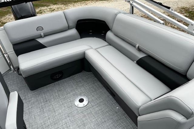 2026 Sun Tracker Party Barge 20 DLX with spacious, comfortable seating and modern design.
