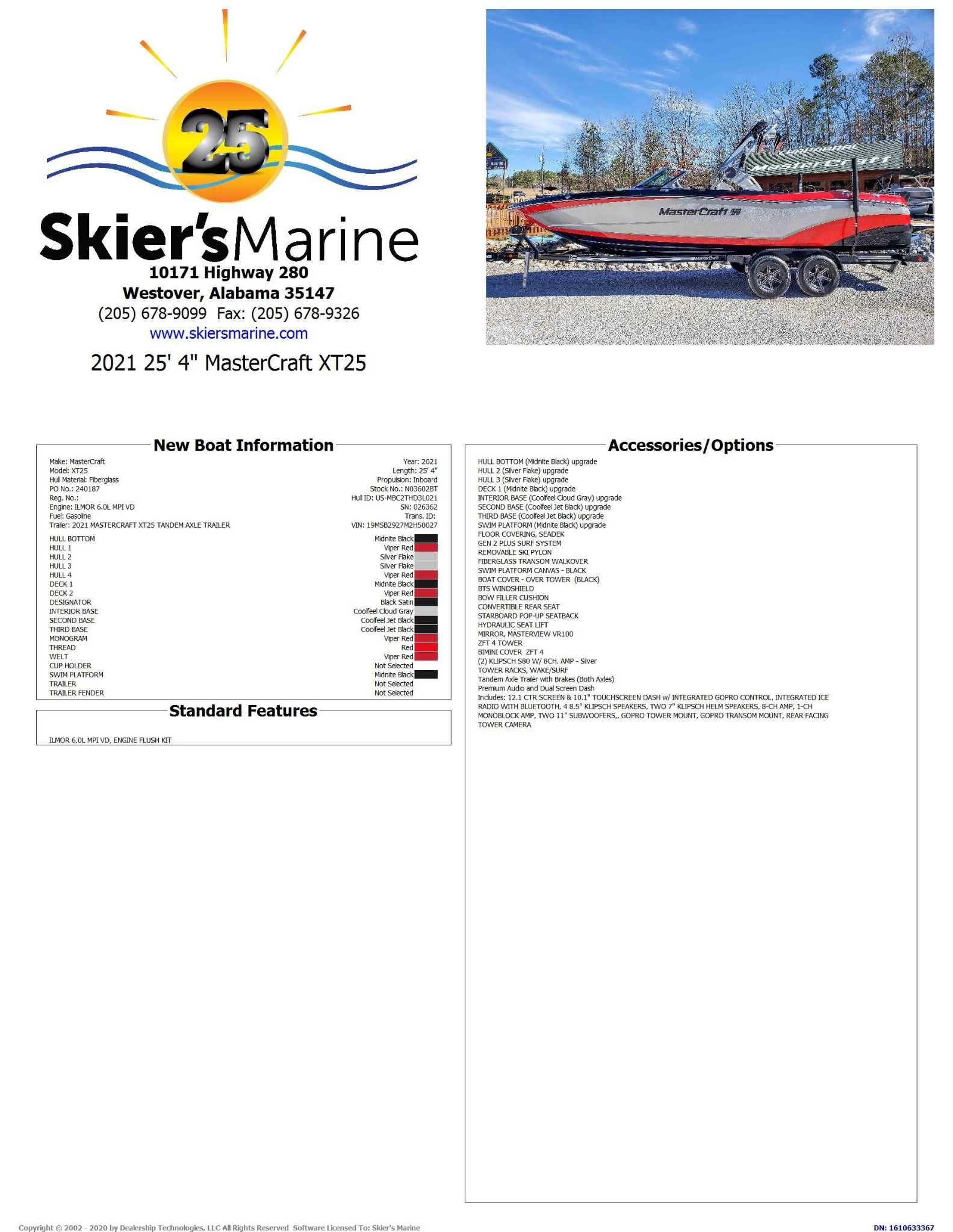 2021 MasterCraft XT25 - 2