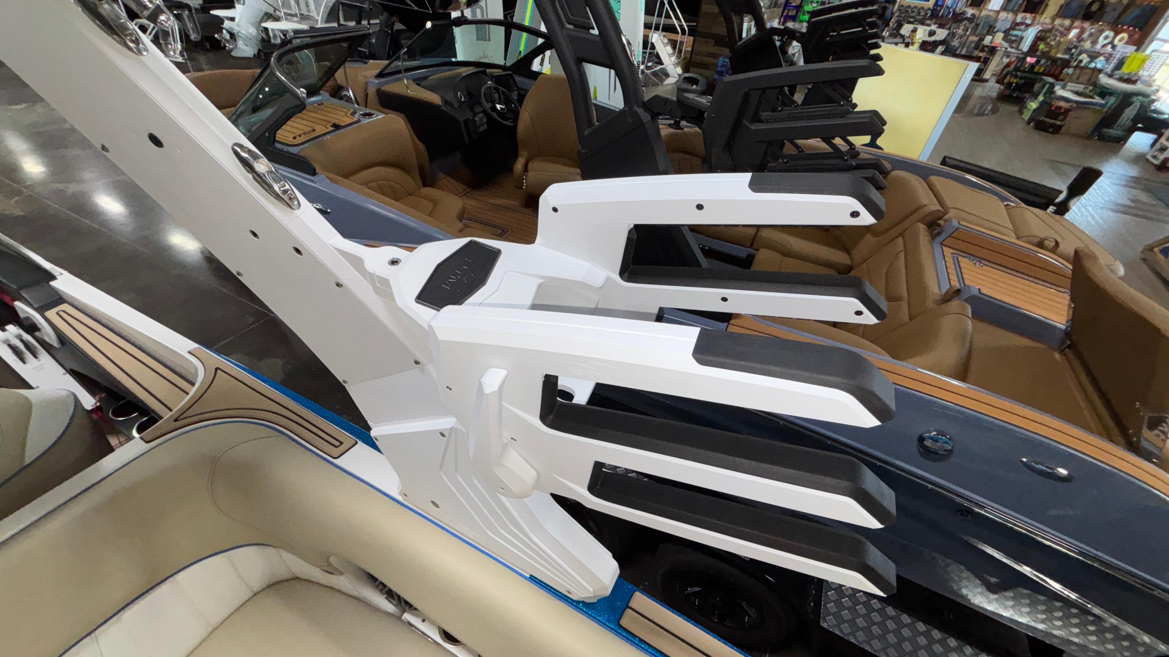 2025 MB B52 23 Classic boat interior with modern seating and sleek design.