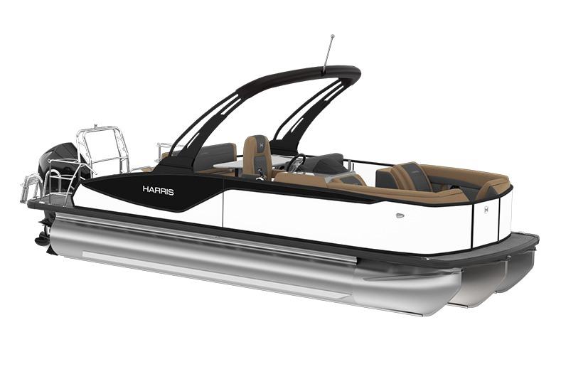 Manufacturer Provided Image: 2026 Harris Sunliner 250 pontoon boat with sleek design and modern features.