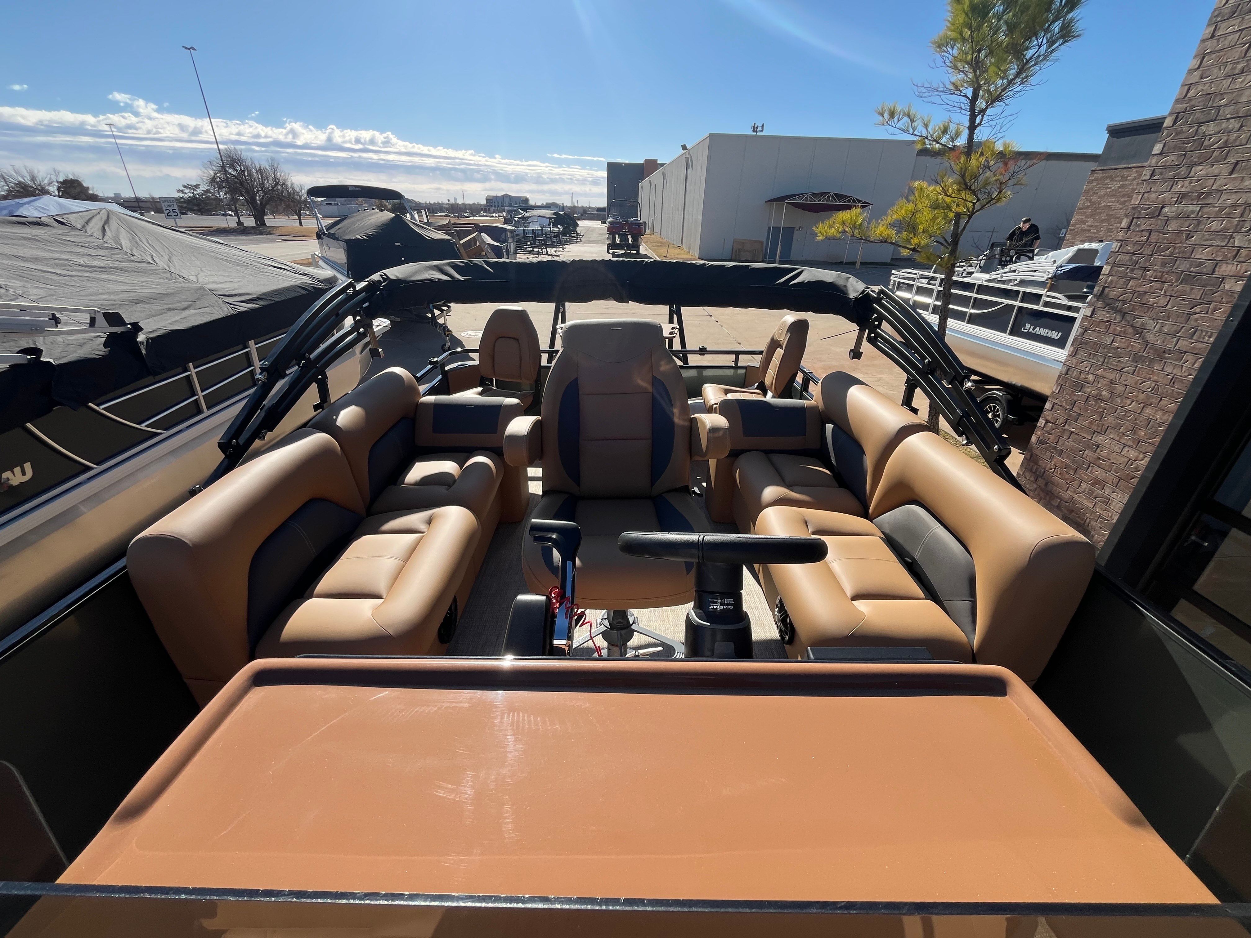 Interior view of 2026 Landau Alure 21CC Fish boat.