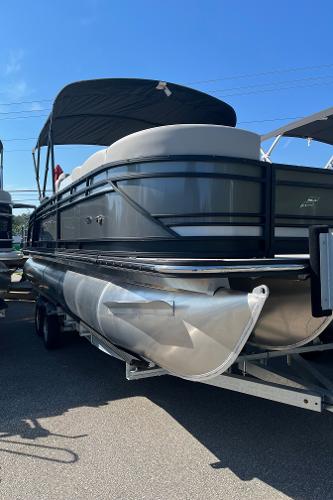 2024 Starcraft SLS 3 Q DH pontoon boat on trailer.