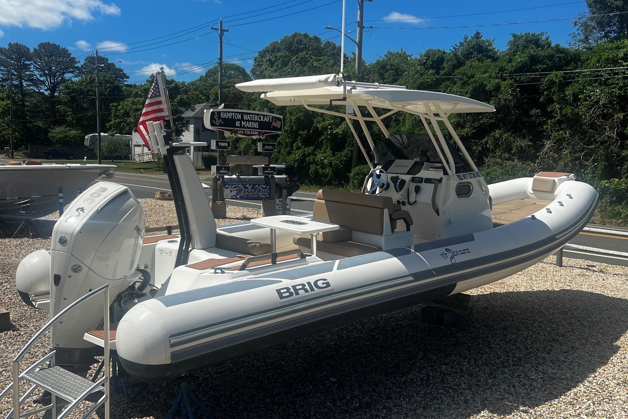 2022 Brig Eagle 8 boat displayed outdoors at Hampton Watercraft & Marine.