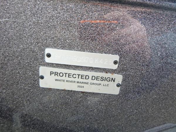 Protected design plaque on 2025 Ranger Z519R Cup-Equipped by White River Marine Group.