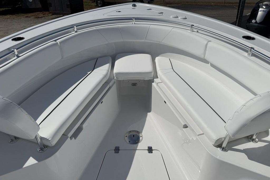 2026 Sportsman Open 252 Center Console boat with spacious seating area.