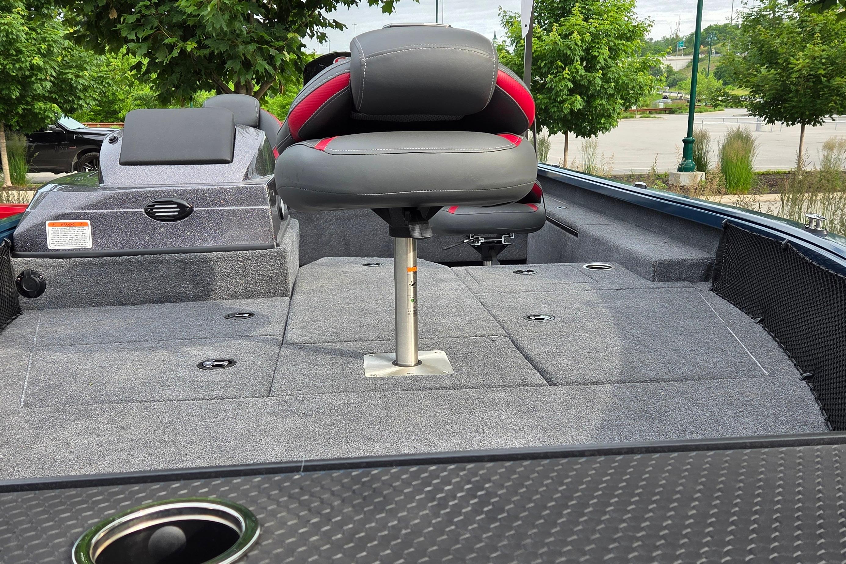 2026 Ranger VS1782SC Reata boat interior with seating and storage compartments.