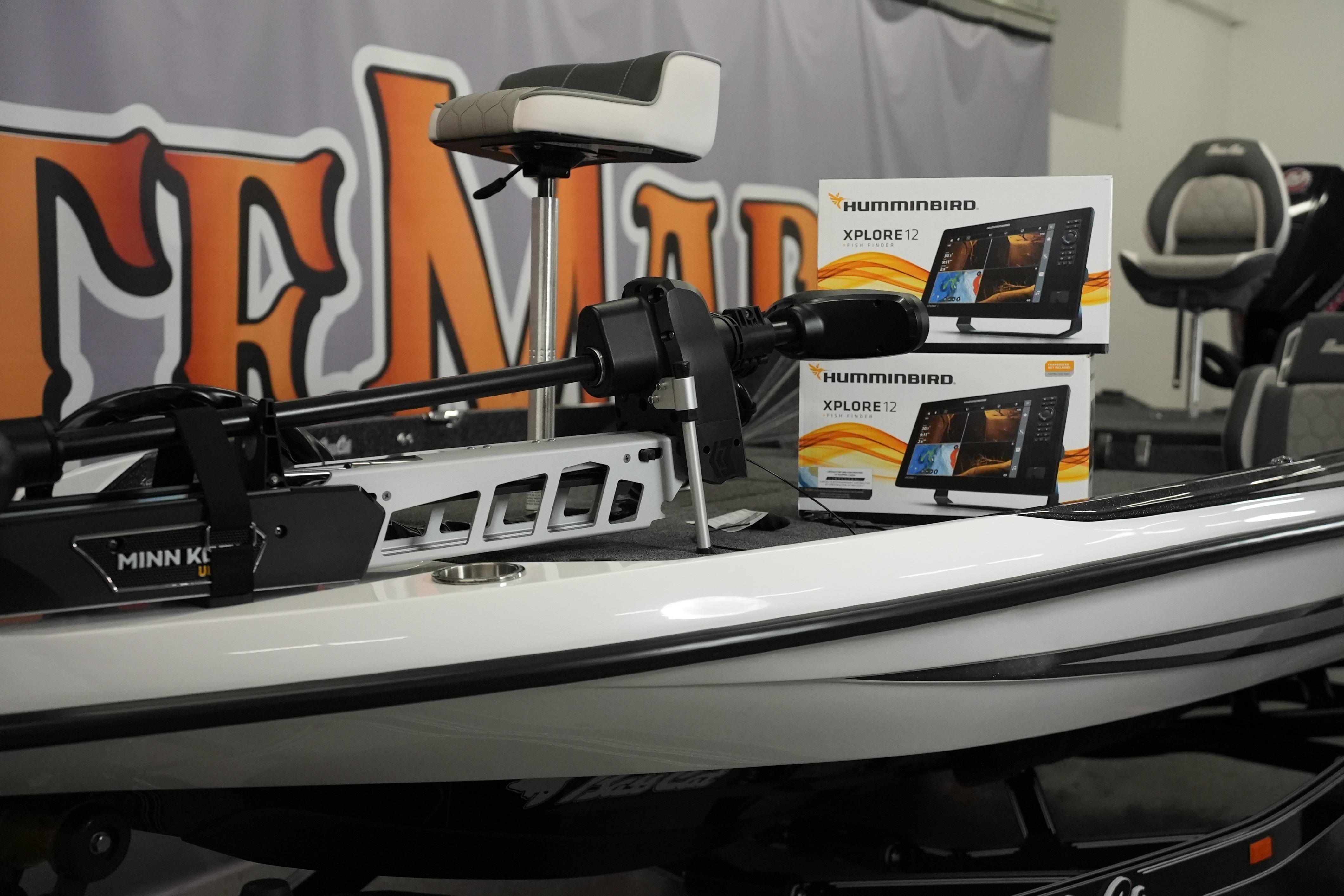 2026 Bass Cat Puma STS boat with Minn Kota motor and Humminbird Xplore 12 displays.