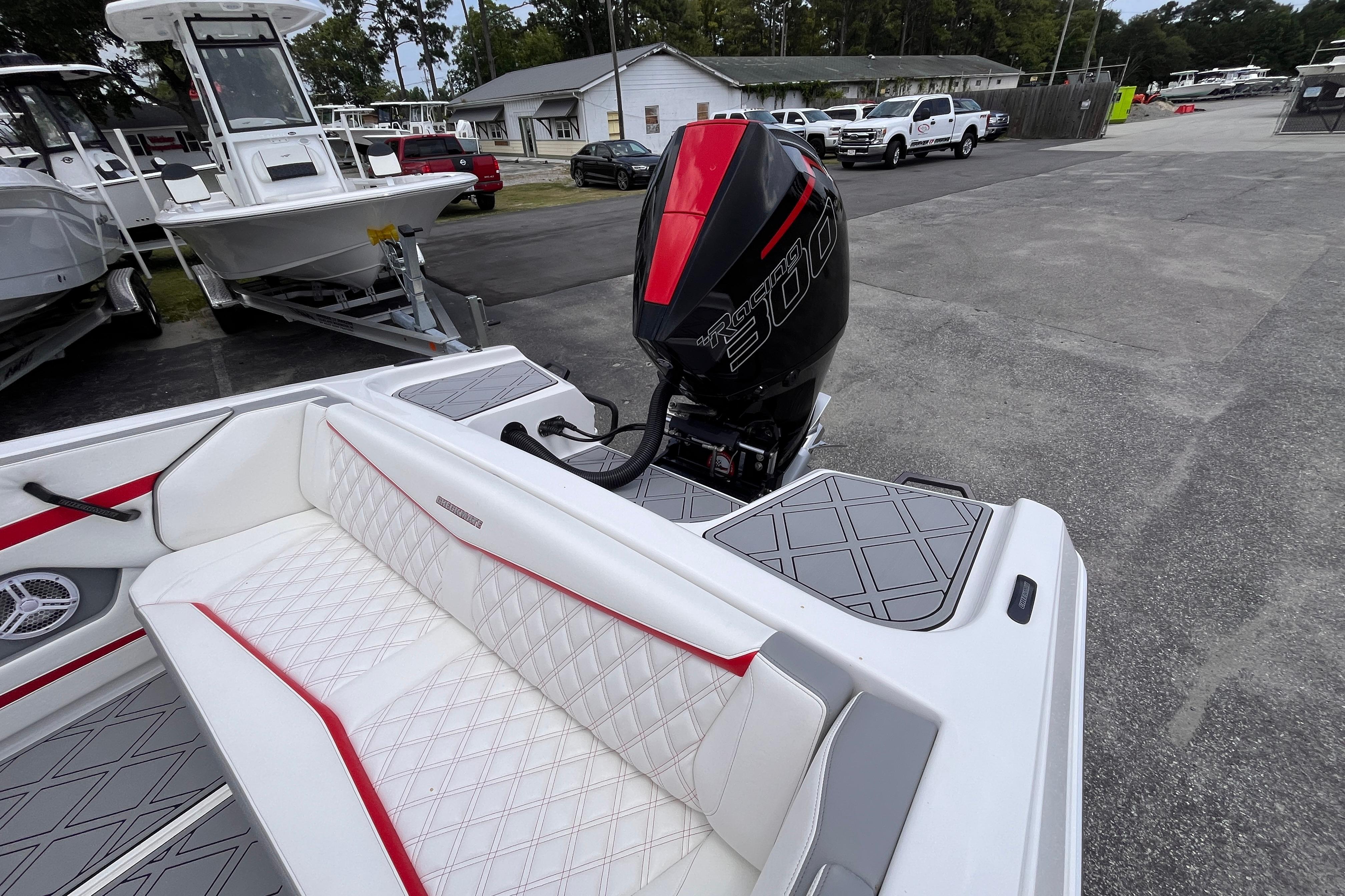 2025 Checkmate Pulsare 2400 BRX with powerful outboard motor.