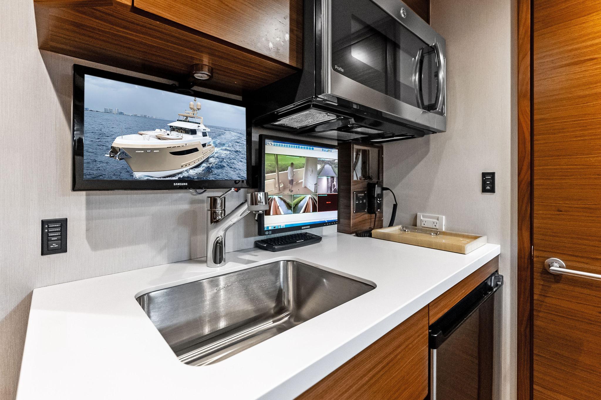 Crew Lounge galley counter