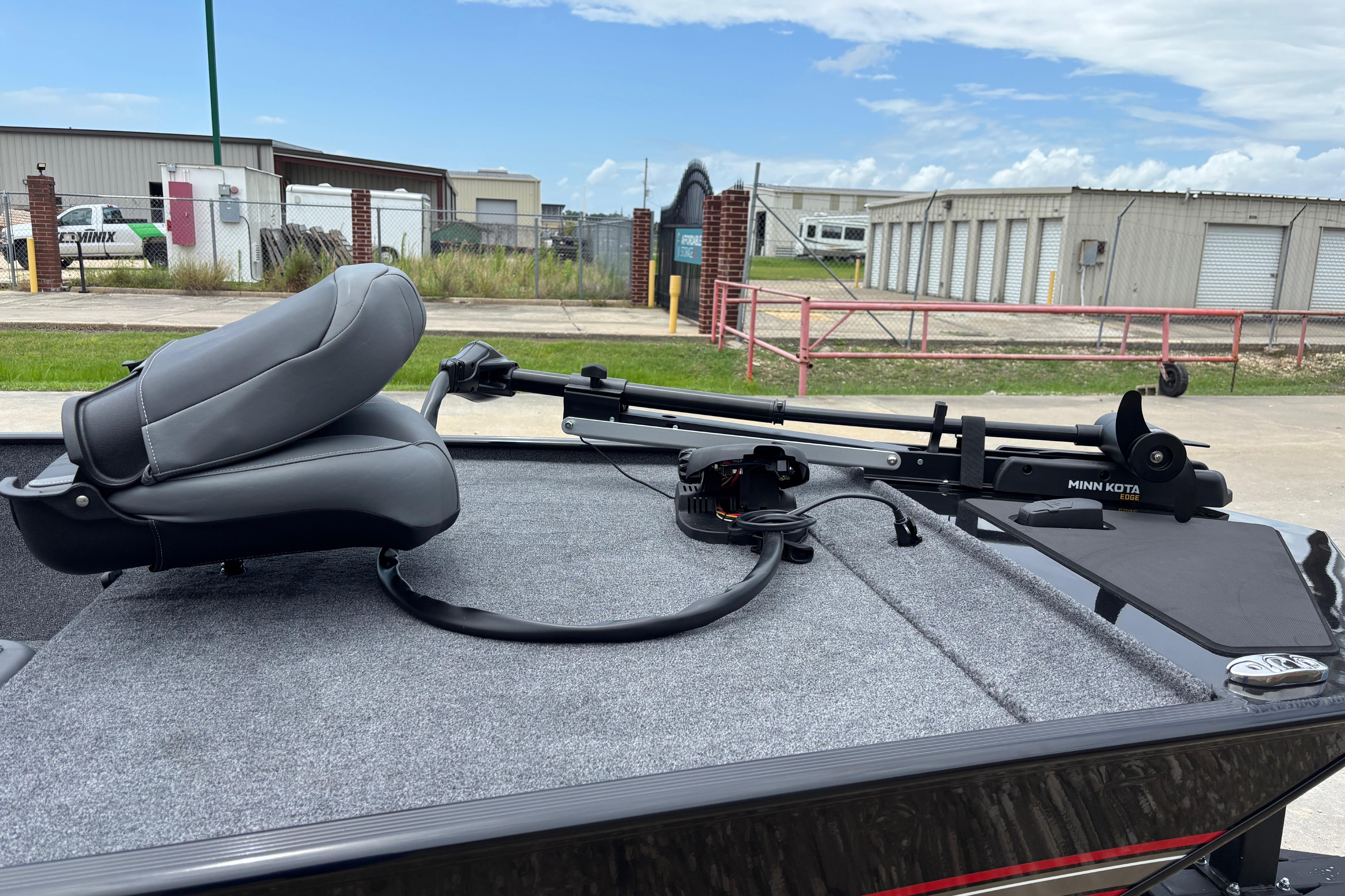 2026 Tracker Bass Tracker Classic XL boat with Minn Kota trolling motor and gray seat.