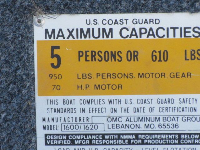 1993 Lowe 1620 Aluminum Deep V / 1992 Johnson 70 Hp Outboard - 20