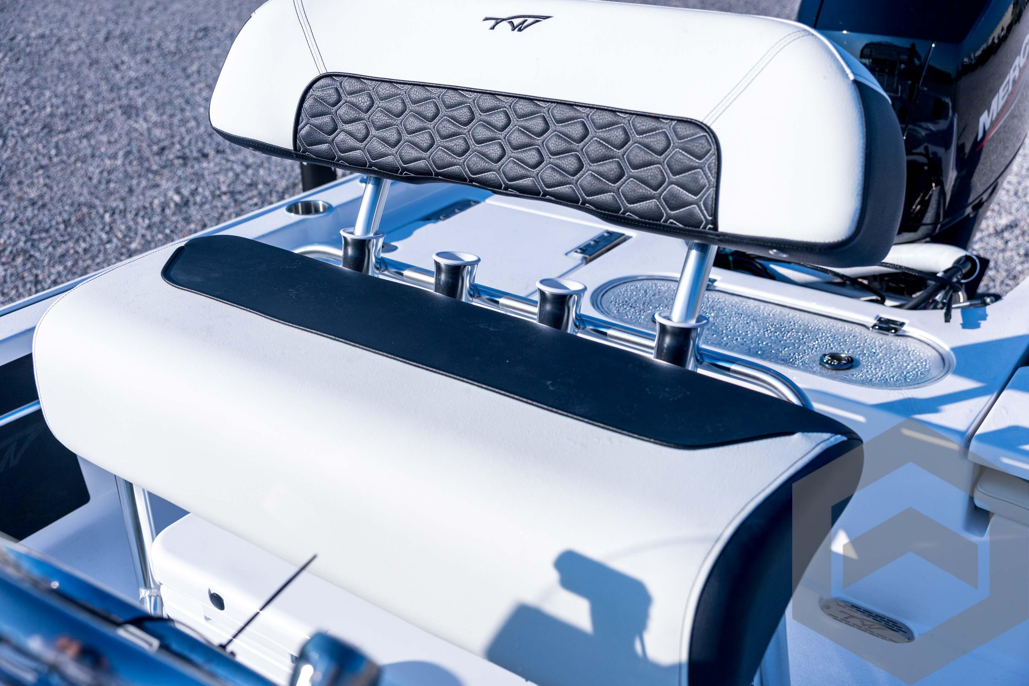2026 Tidewater 2110 Bay Max boat seat with sleek design and modern features.