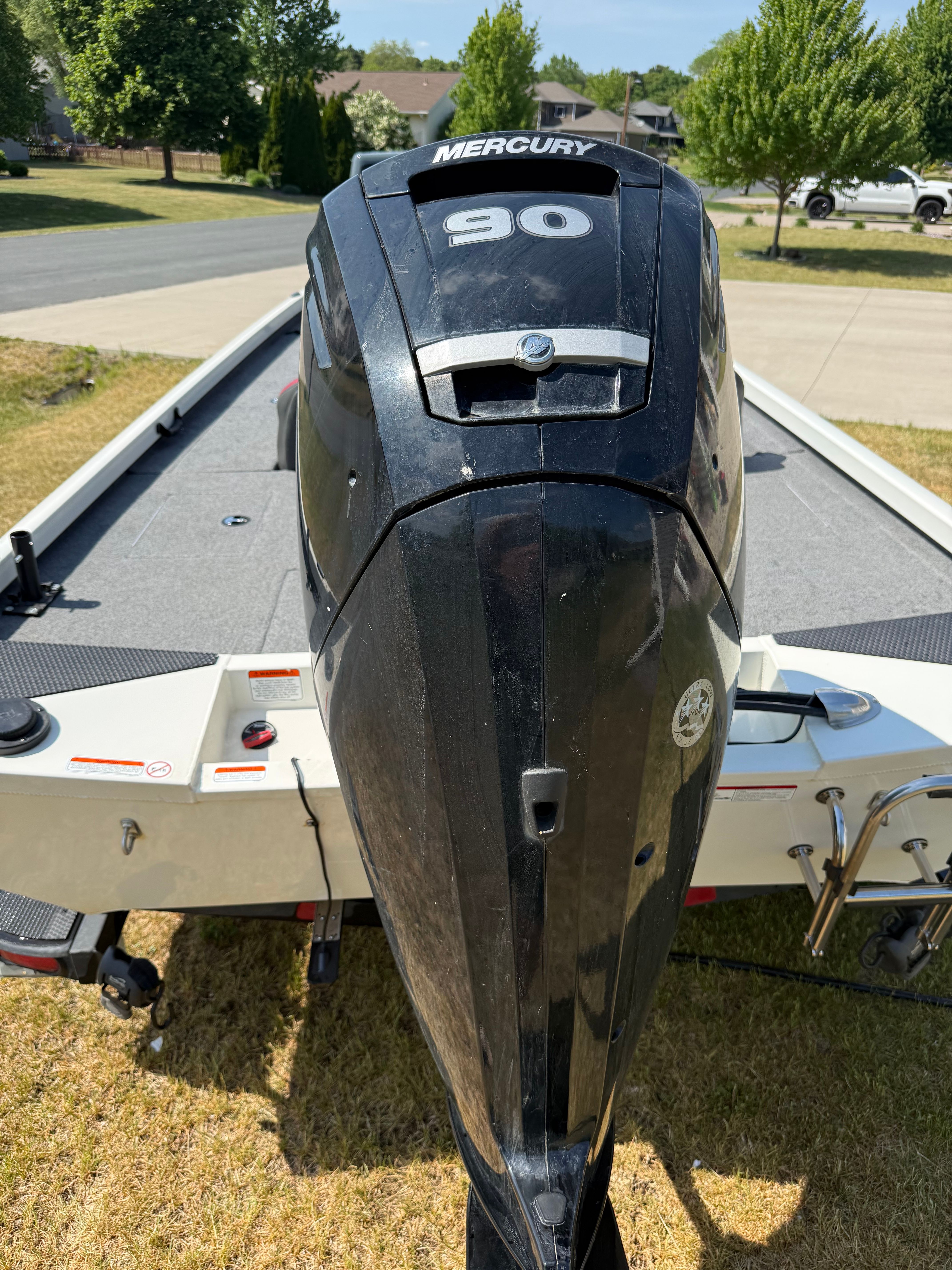 2022 Ranger RT188C boat with Mercury 90 HP outboard motor.