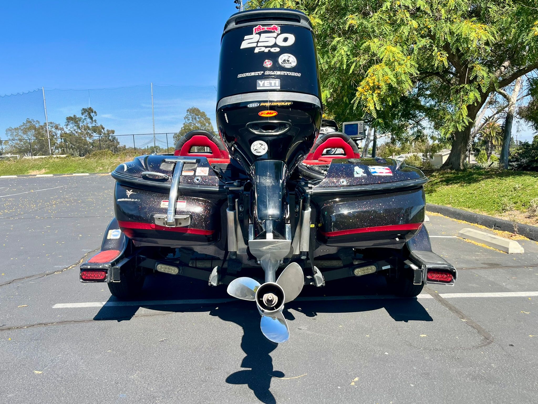 2013 Nitro Z-9 boat with powerful outboard motor.