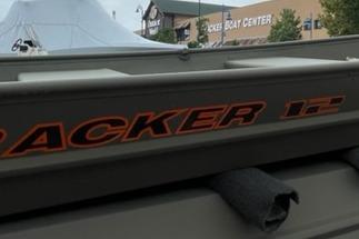 2026 Tracker Grizzly 12 Jon boat at a dealership.