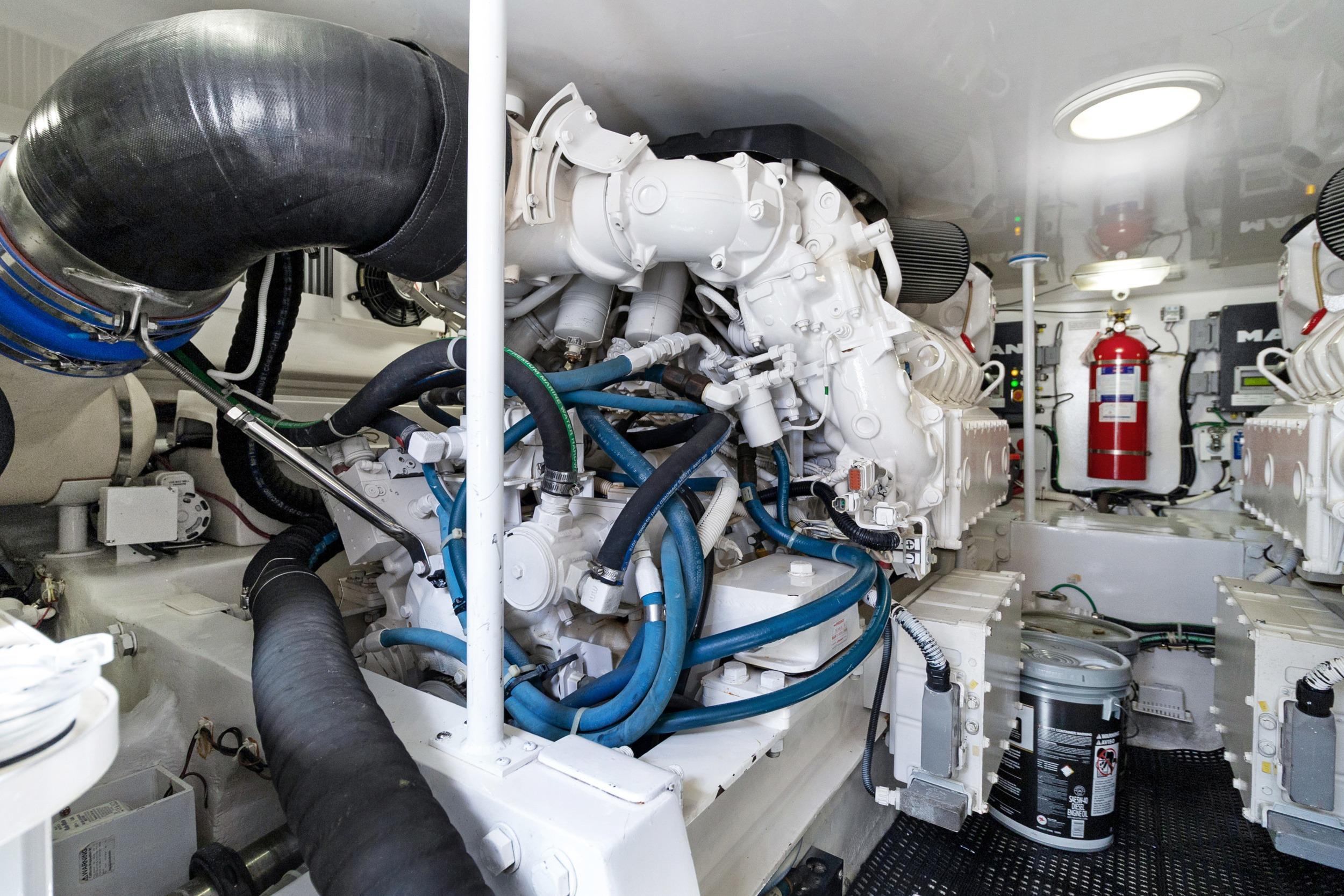 Engine room facing port from entrance