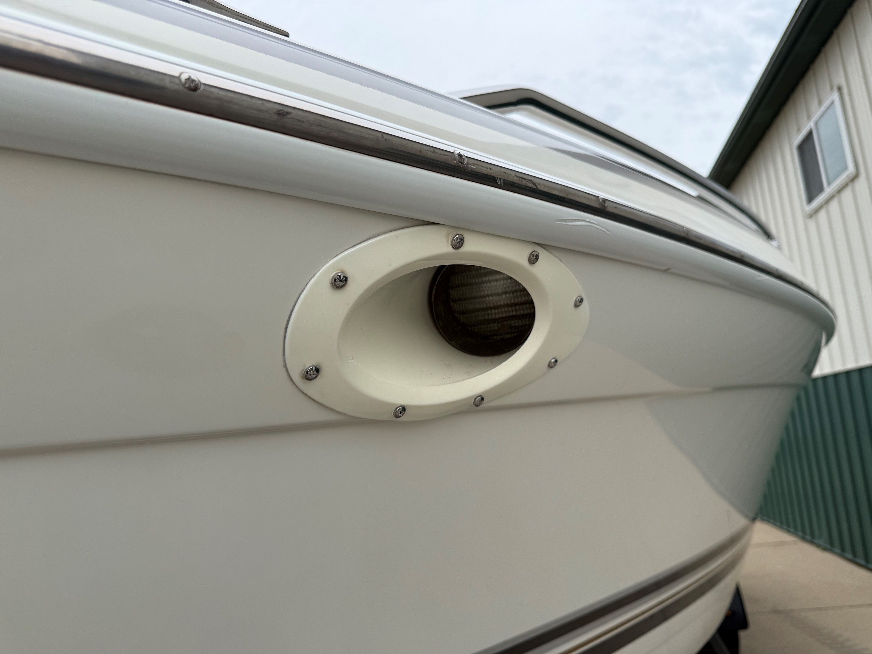 Close-up of a 1998 Formula Thunderbird boat.