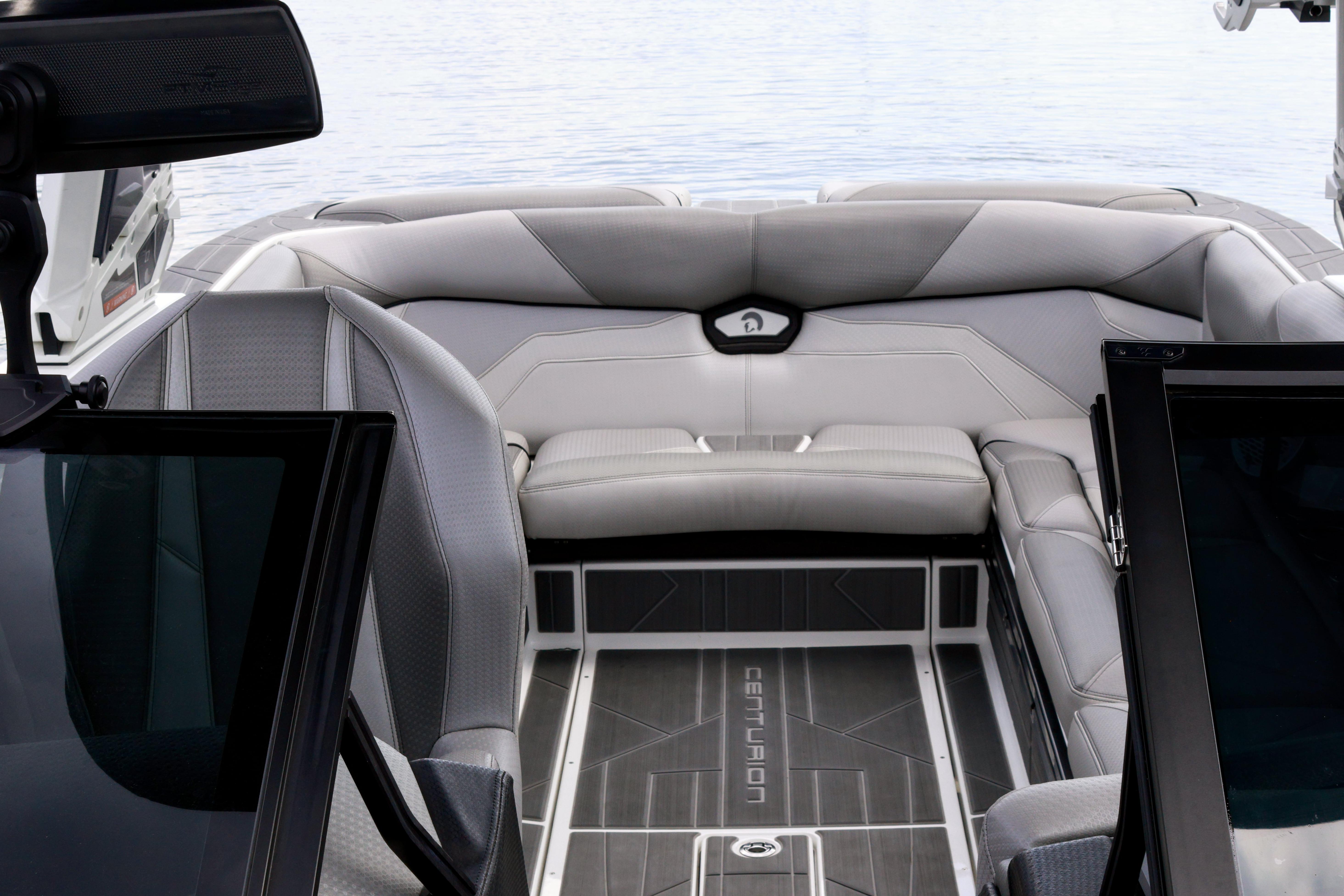 2022 Centurion Ri245 boat interior with luxurious seating and sleek design.