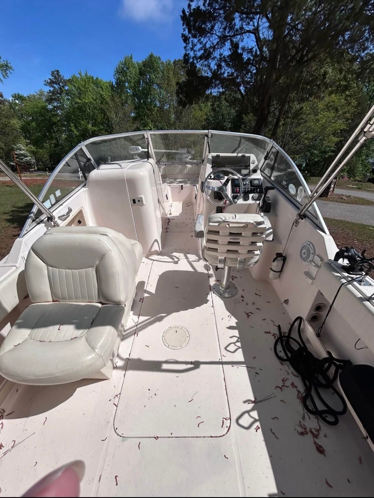 Interior view of a 2008 Grady-White Tournament 225 boat.