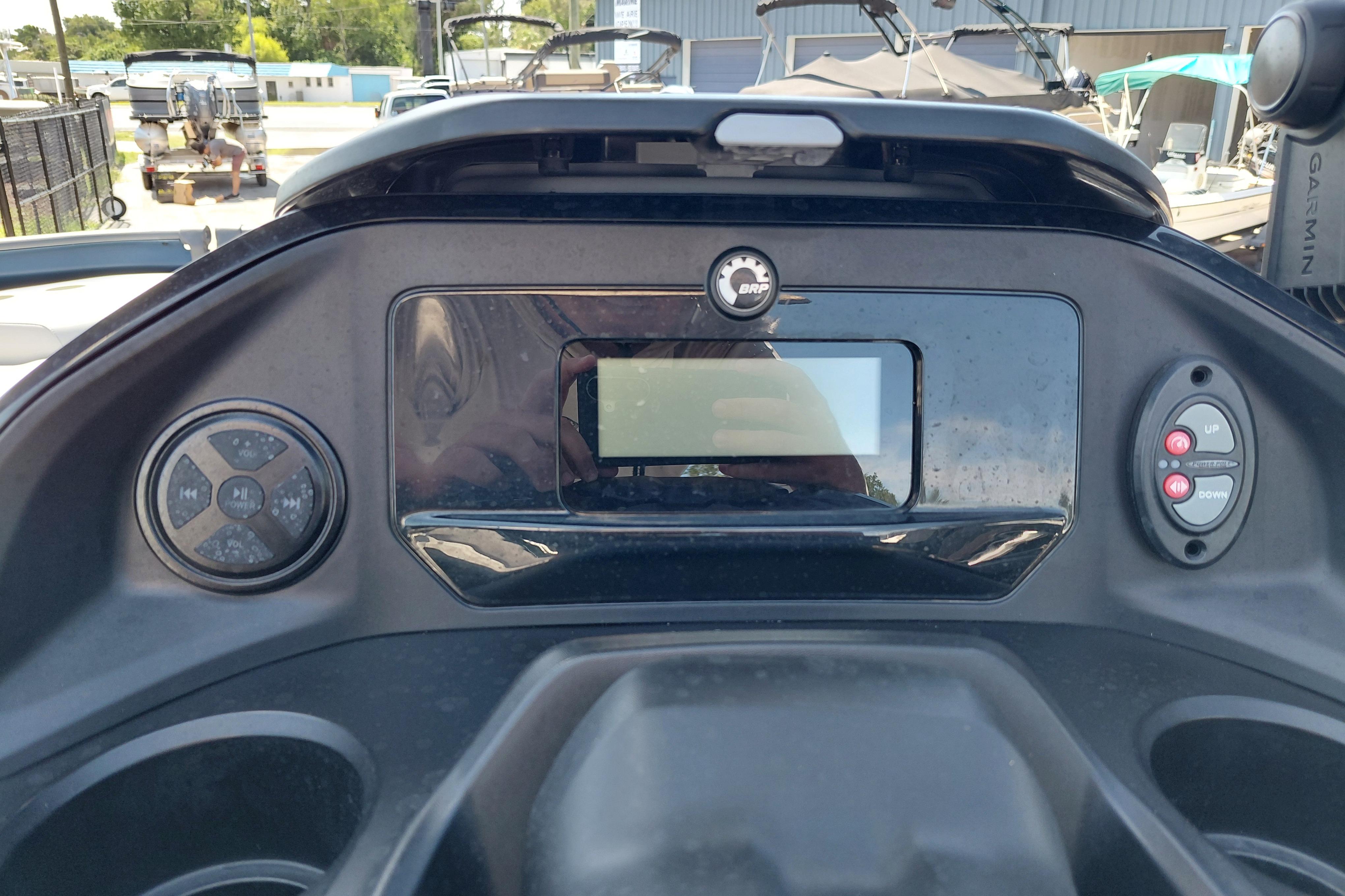 2024 Sea-Doo Switch Cruise 18 dashboard with control panel and display screen.