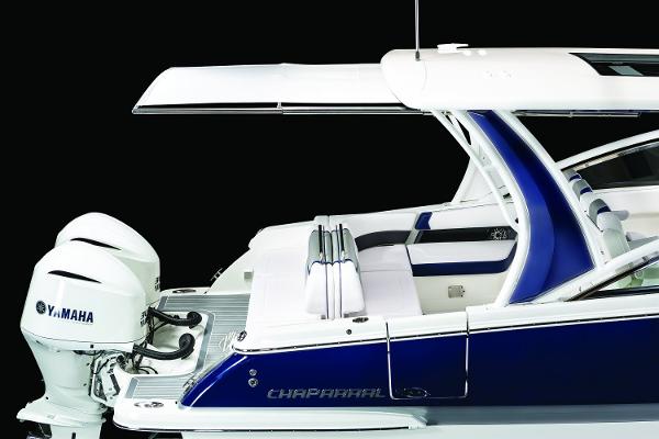 Manufacturer Provided Image: 2019 Chaparral 300 OSX boat with Yamaha outboard engines.